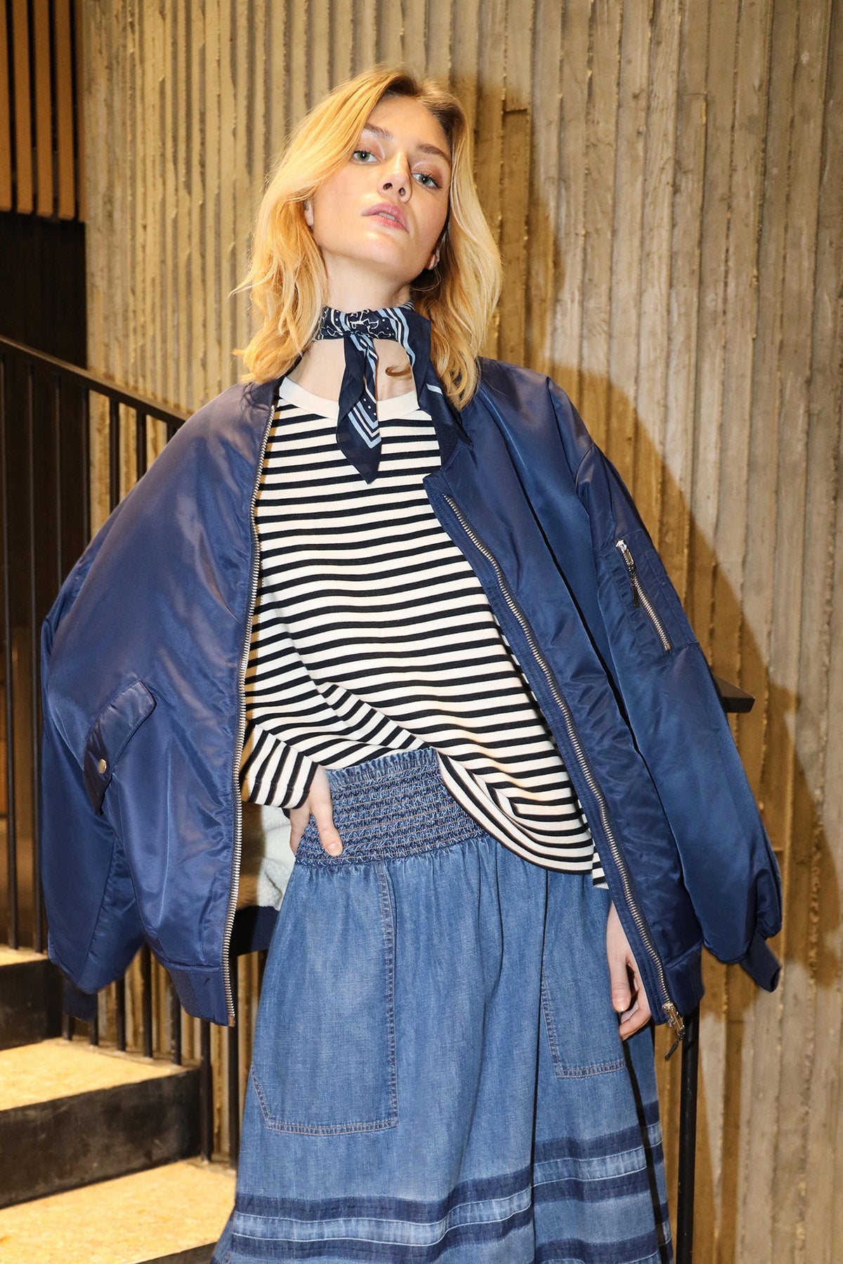 LilaLL Bomber Jacket - Dark Navy