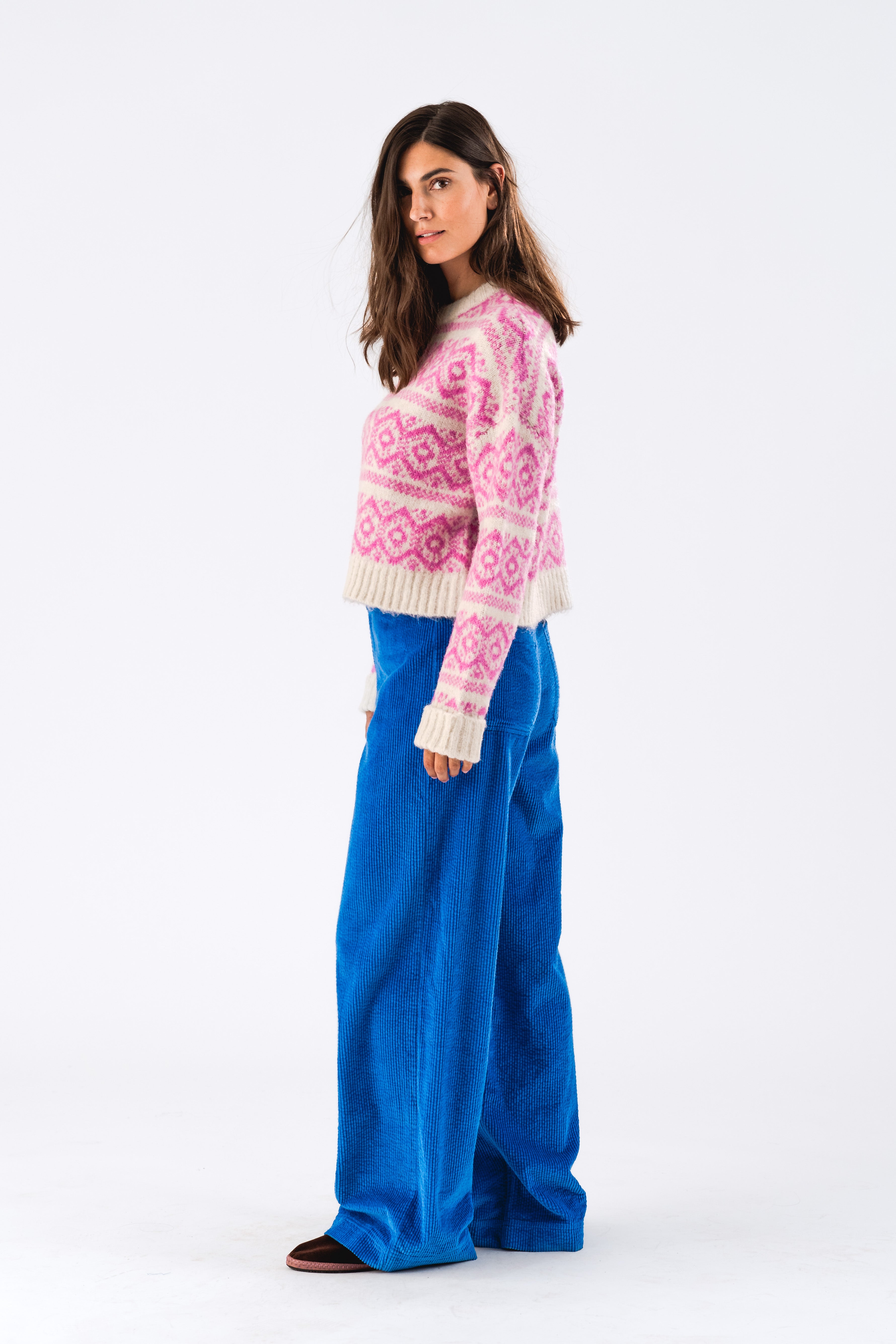LottieLL Knit Jumper - Neon Pink