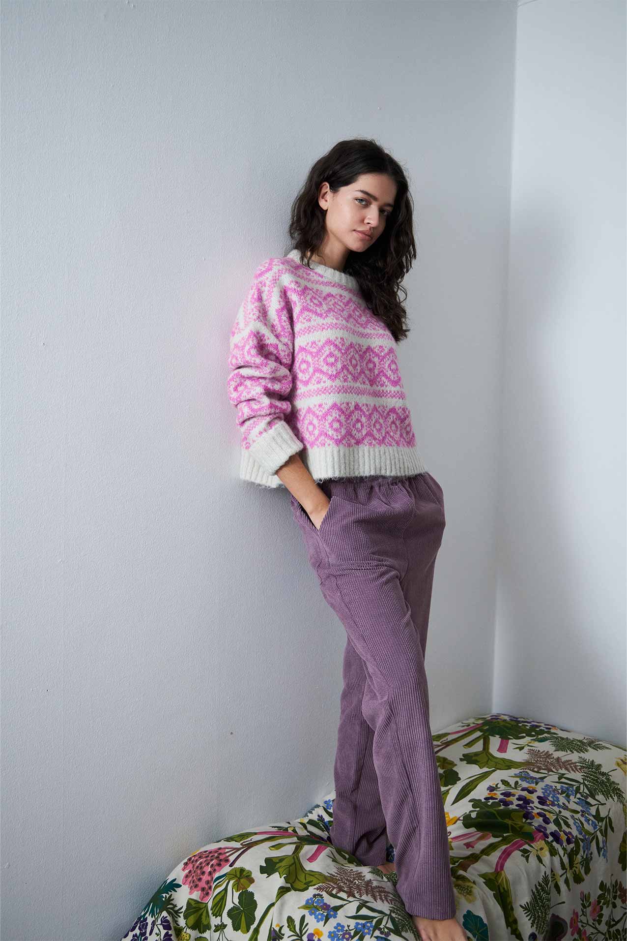 LottieLL Knit Jumper - Neon Pink