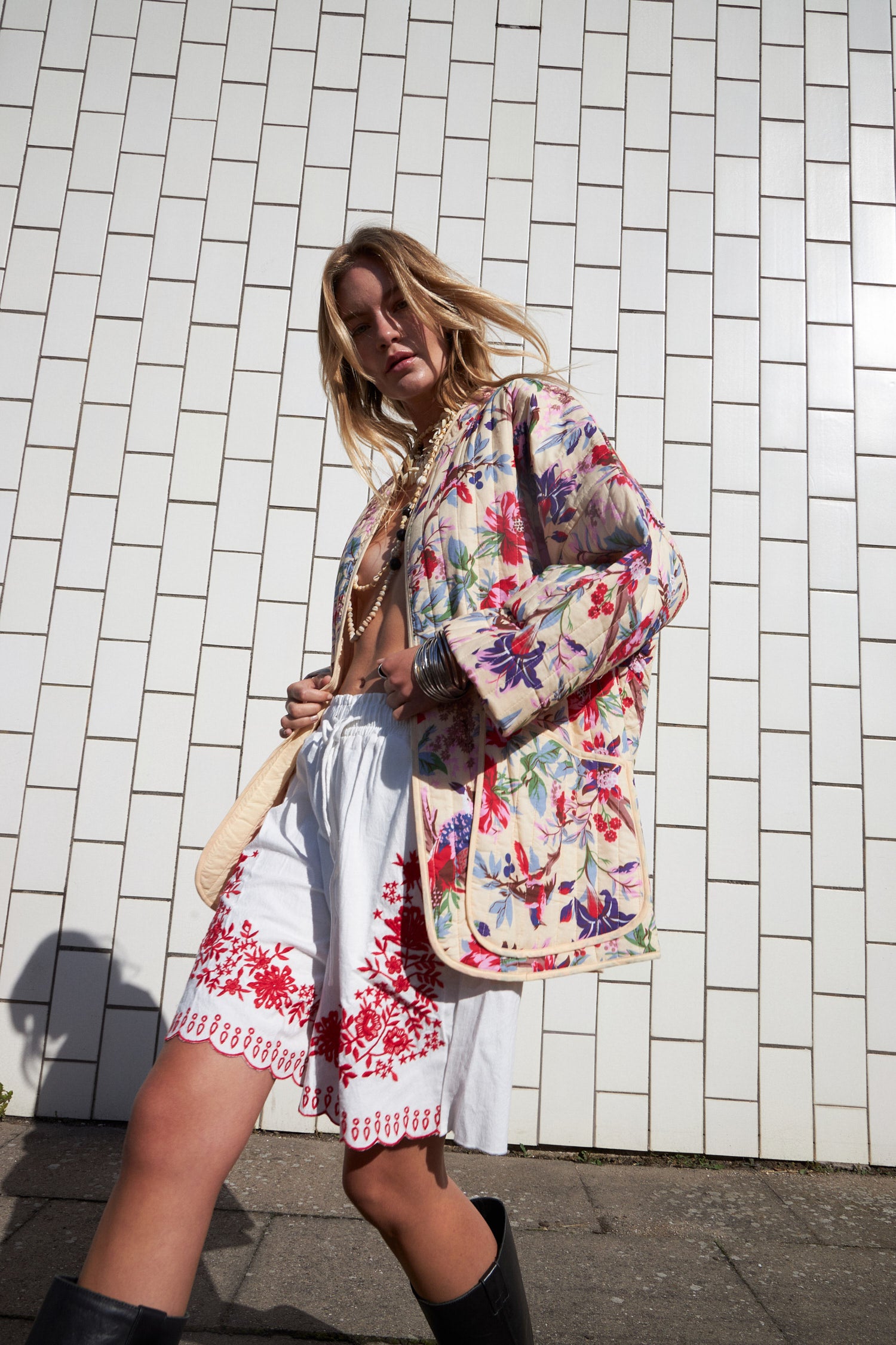 LuluLL Jacket 3/4 - Flower Print
