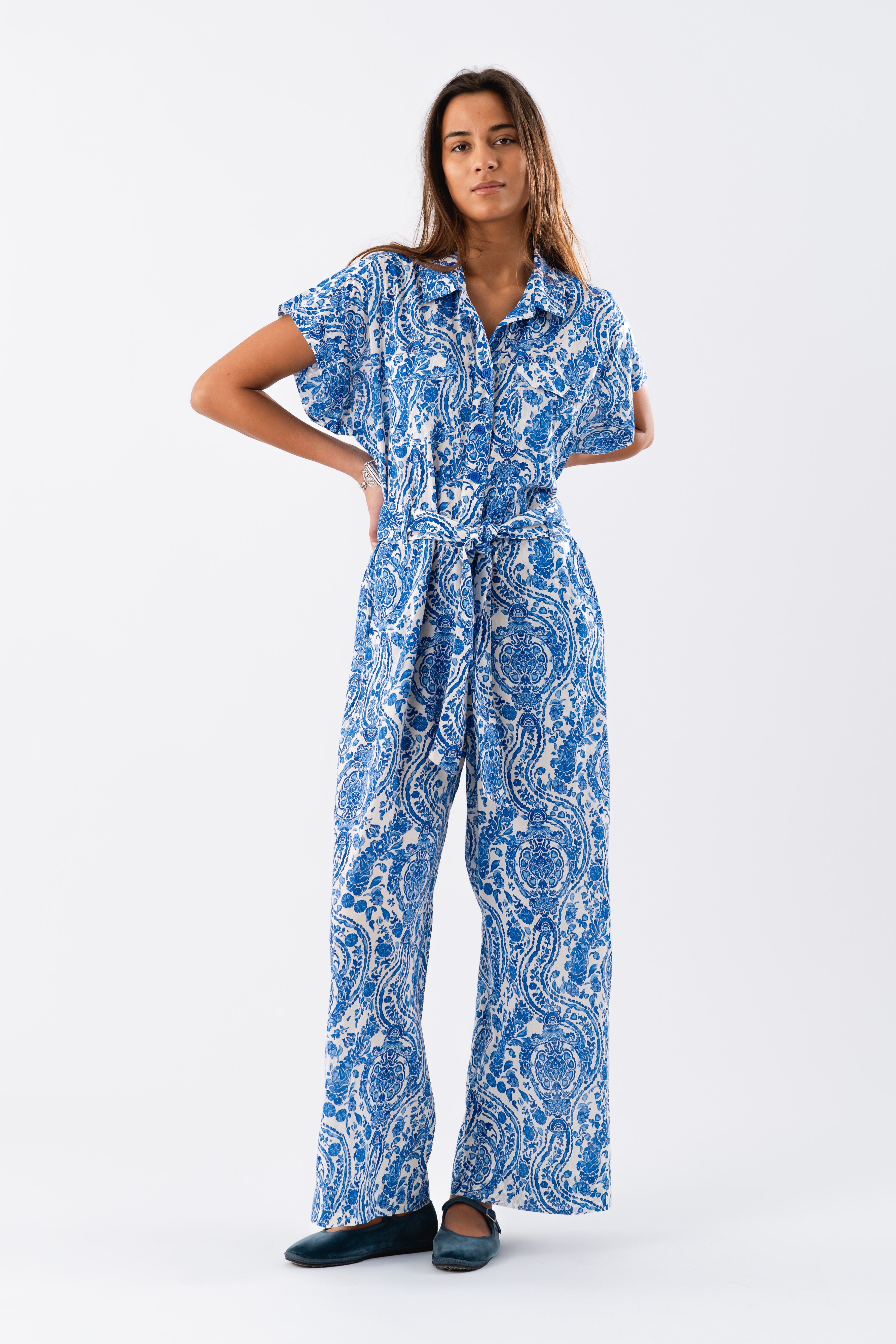 Lollys Laundry MathildeLL Jumpsuit SS Jumpsuit 20 Blue