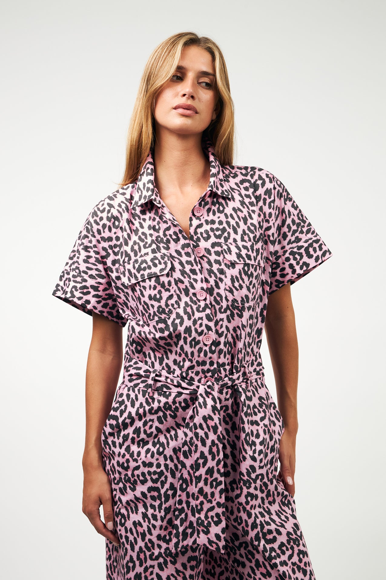 MathildeLL Jumpsuit SS - Light Pink