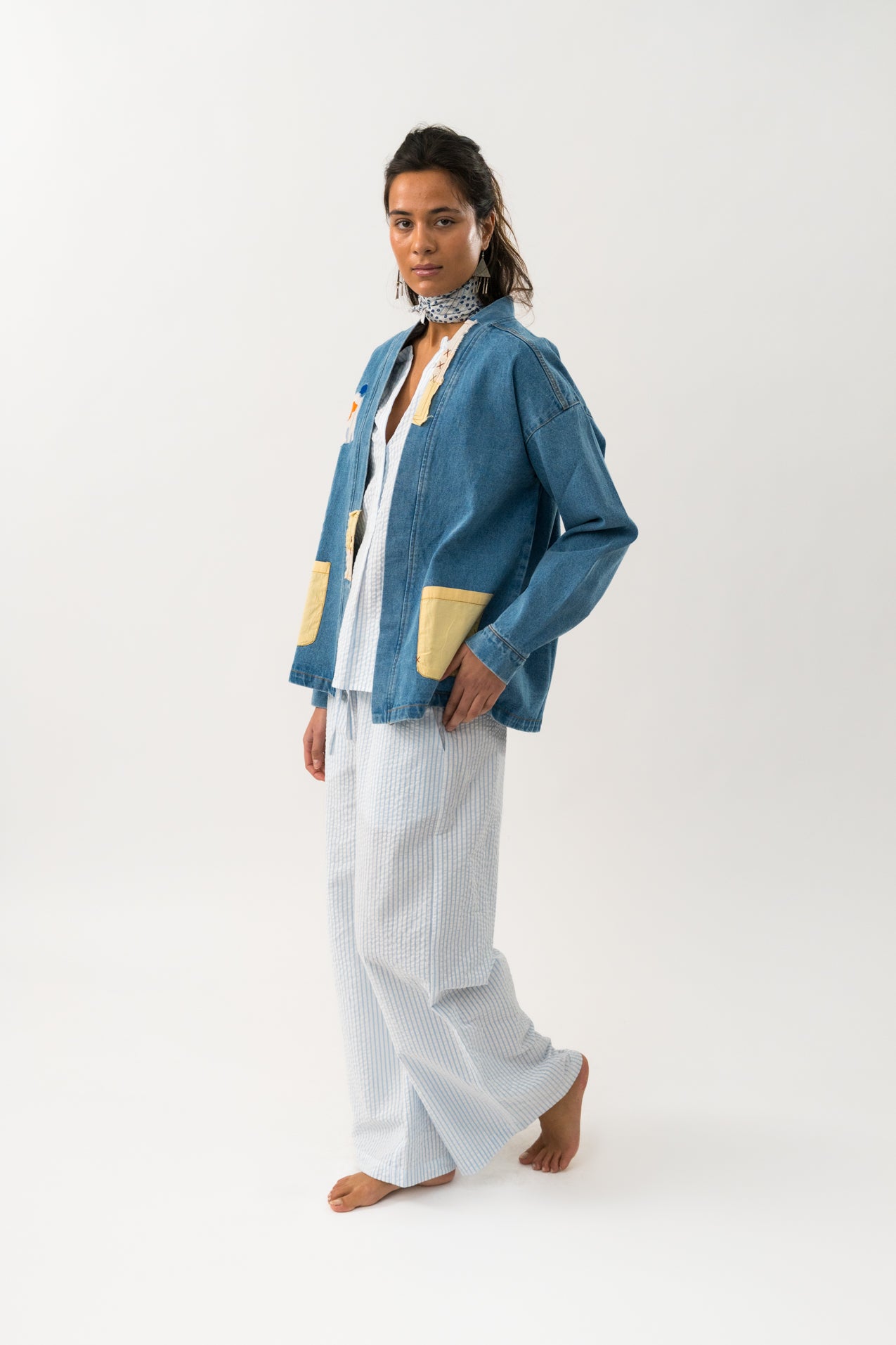 Lollys Laundry MilaLL Jacket Jacket 100 Washed Denim
