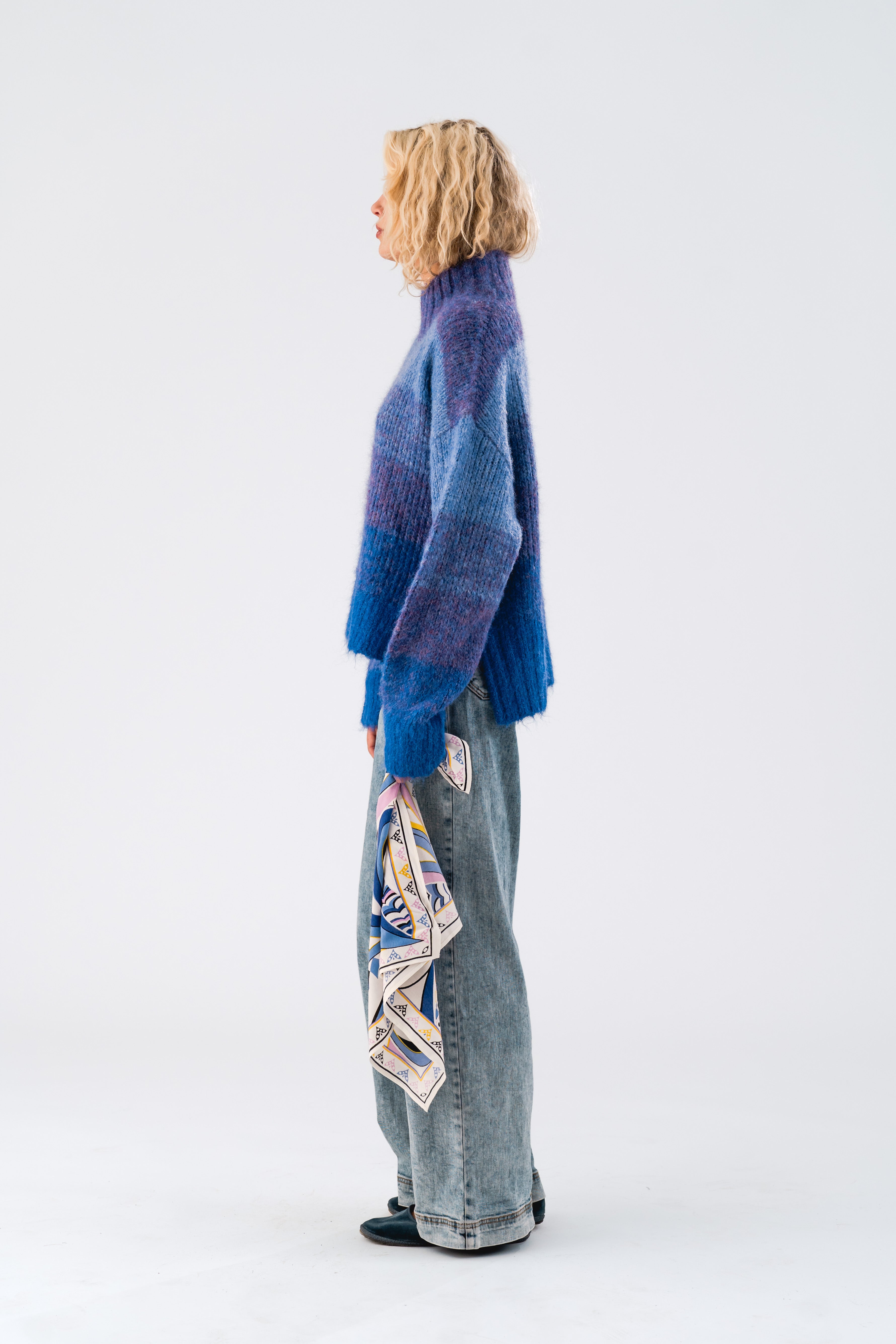 MilleLL Knit LS - Blue