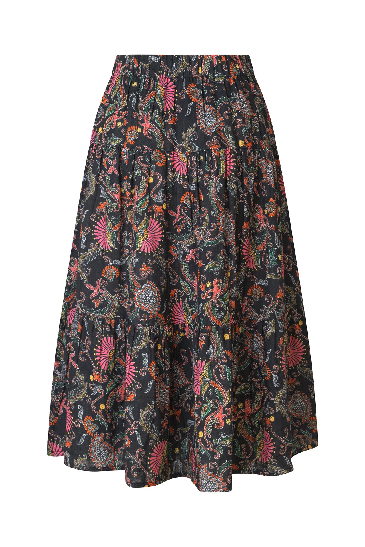 MorningLL Midi Skirt - Flower Print