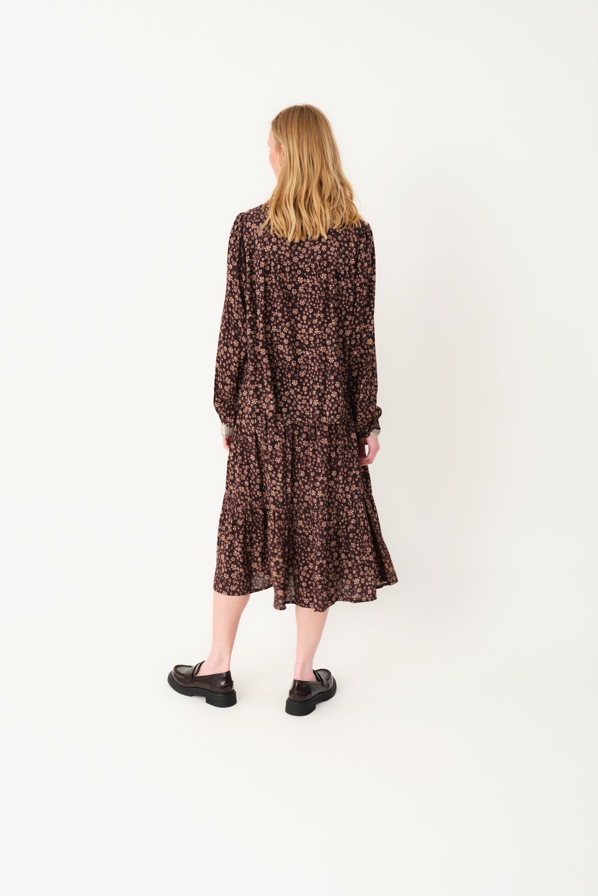 Lollys Laundry MorningLL Midi Skirt Skirt 87 Dark Mokka