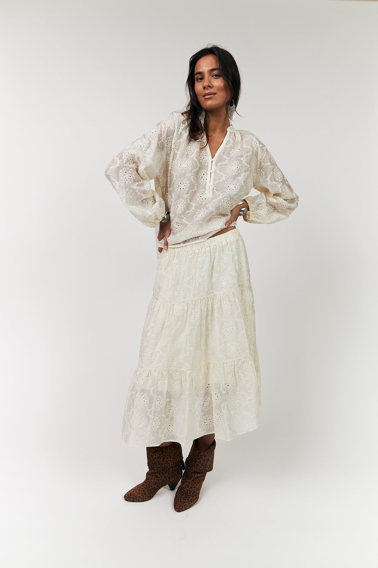 MorningLL Midi Skirt - Creme