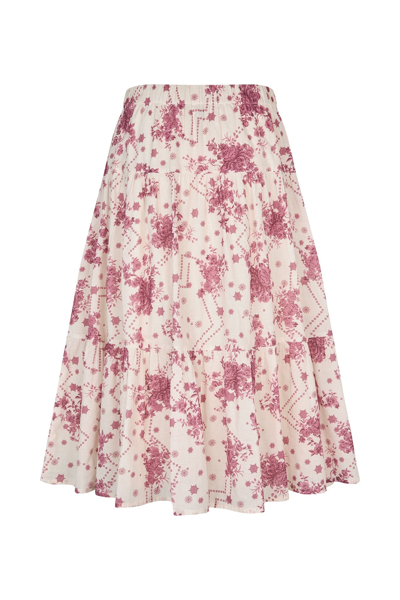 Lollys Laundry MorningLL Midi Skirt Skirt 74 74 Flower Print
