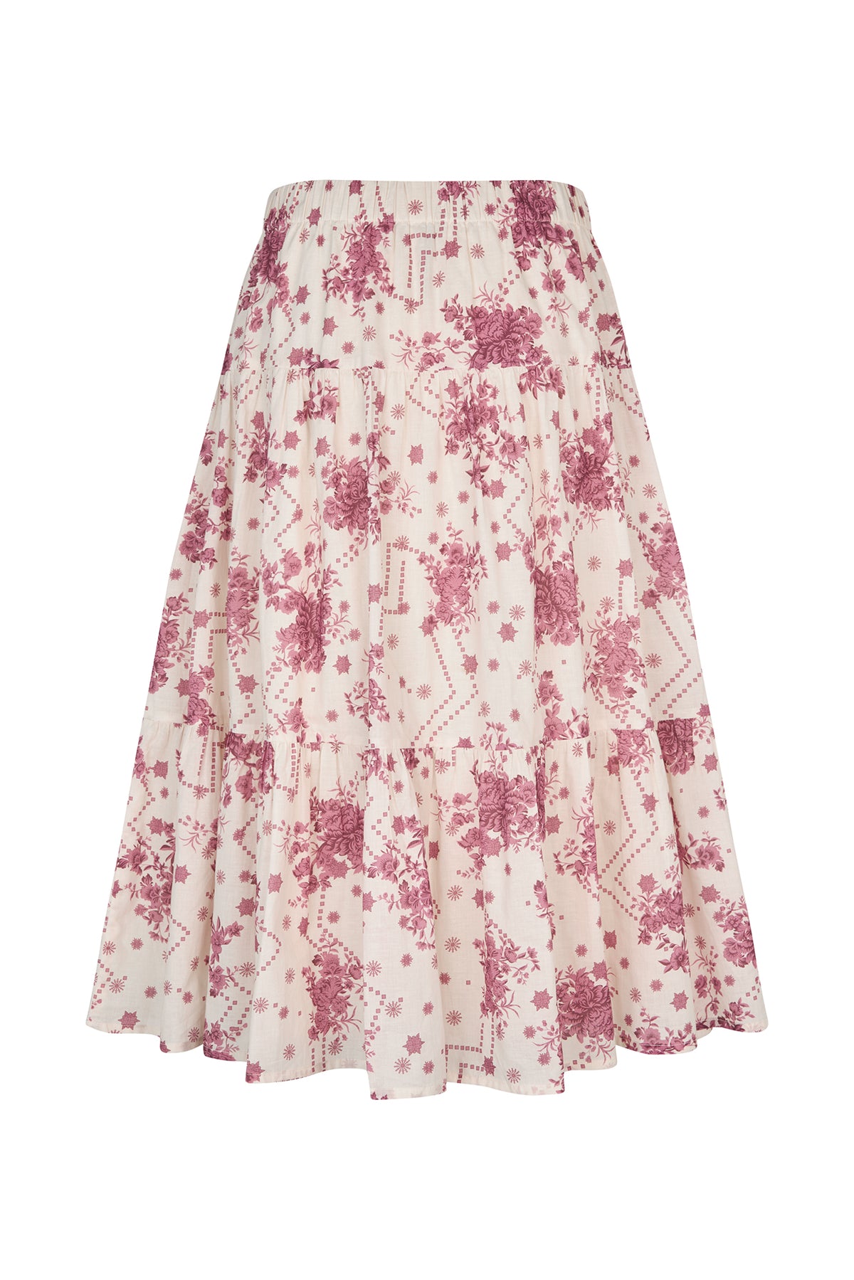 Lollys Laundry MorningLL Midi Skirt Skirt 74 74 Flower Print