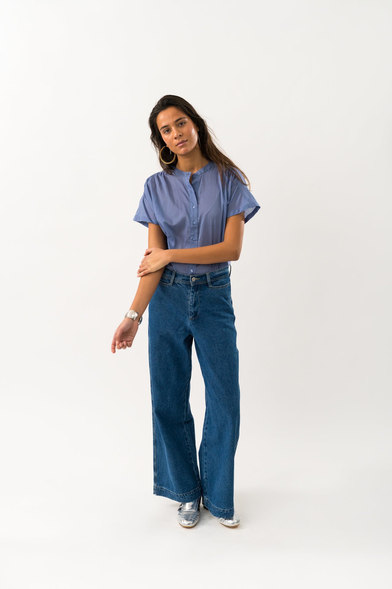 Lollys Laundry MyaLL Shirt SS Shirt 20 Blue