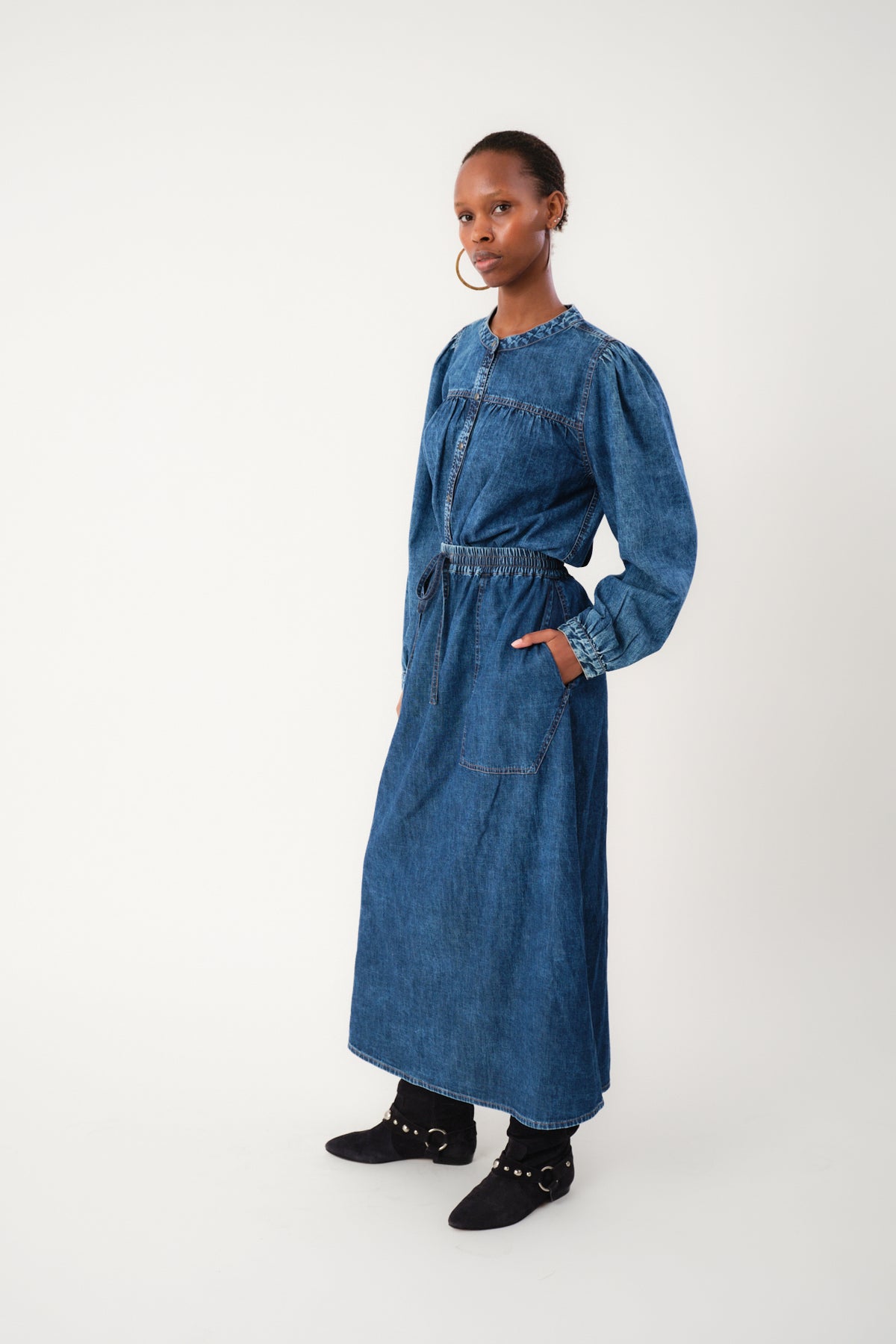 Lollys Laundry NickyLL Shirt Shirt 100 Washed Denim