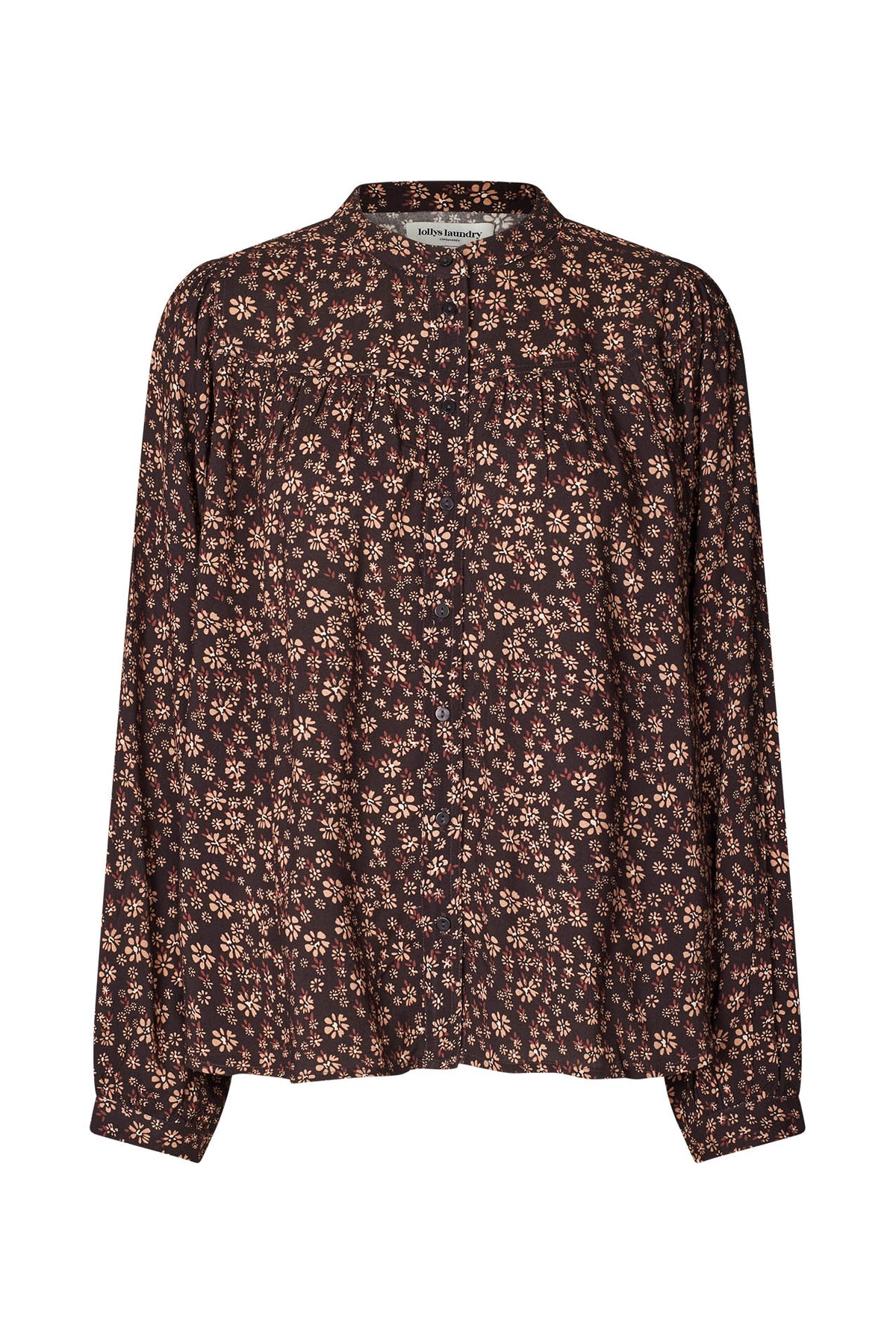 Lollys Laundry NickyLL Shirt Shirt 87 Dark Mokka