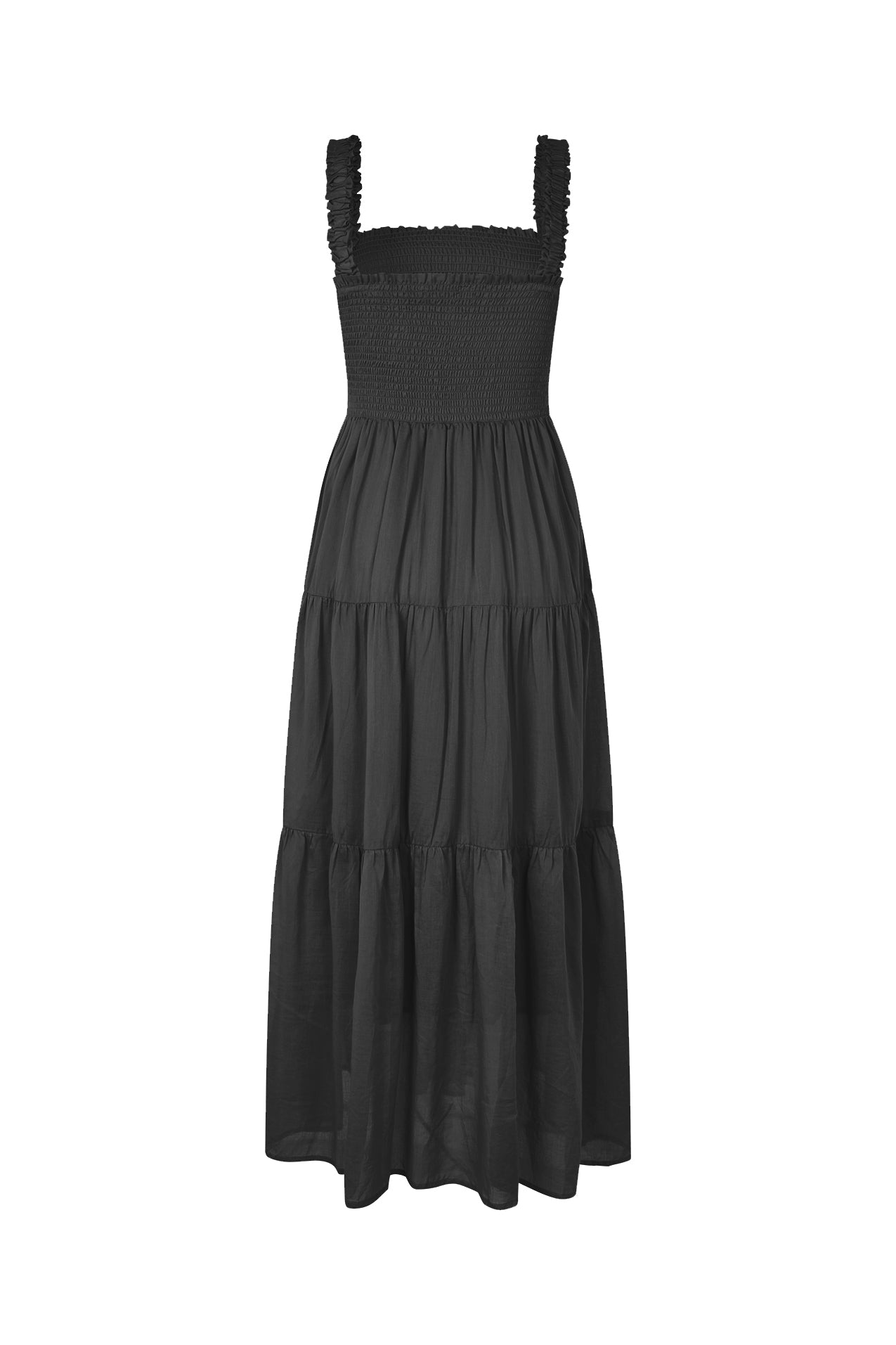 Lollys Laundry NudaLL Maxi Dress SL Dress 18 Washed Black