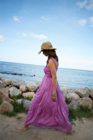 NudaLL Maxi Dress SL - Lilac