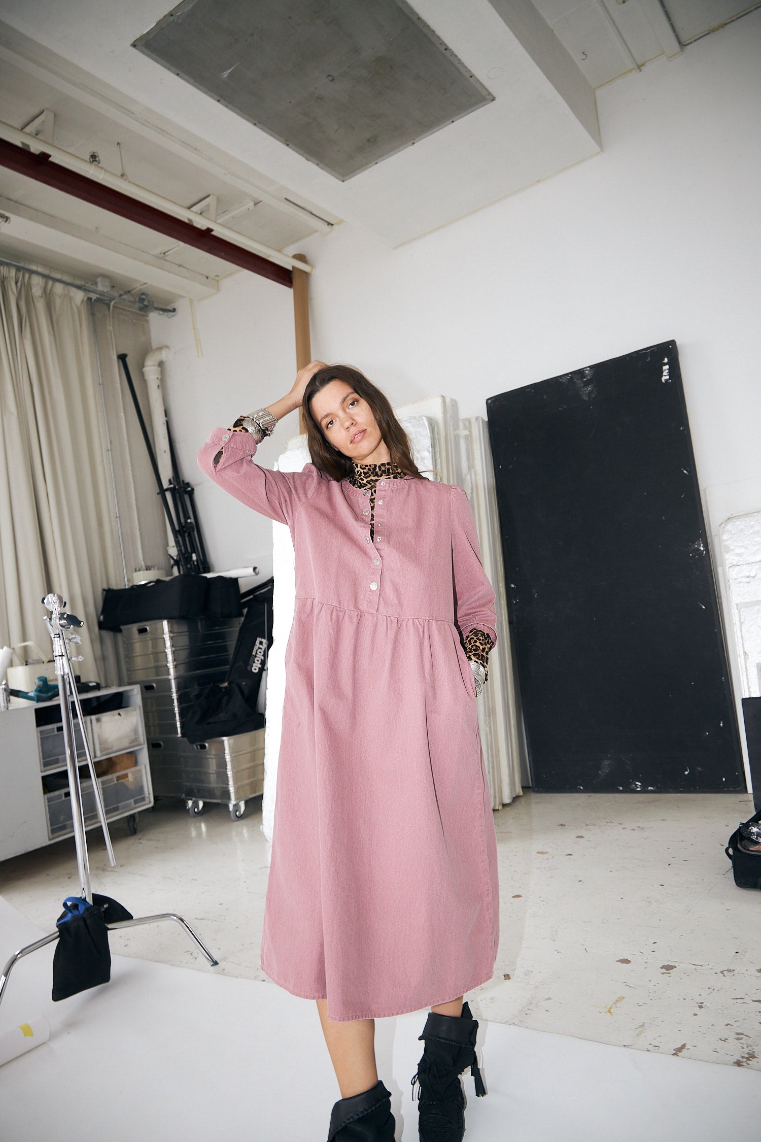 OliviaLL Midi Dress - Plum