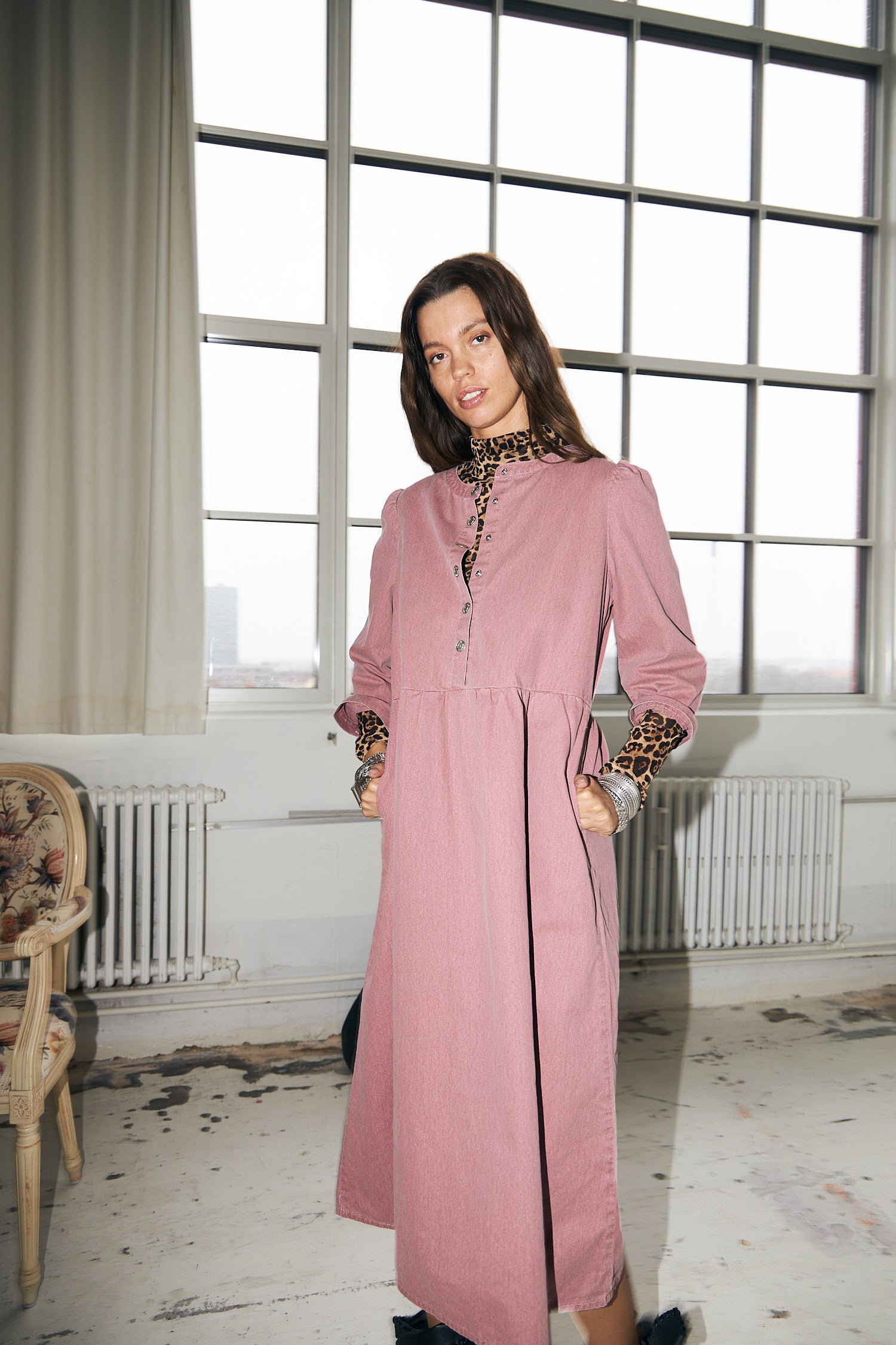 OliviaLL Midi Dress - Plum