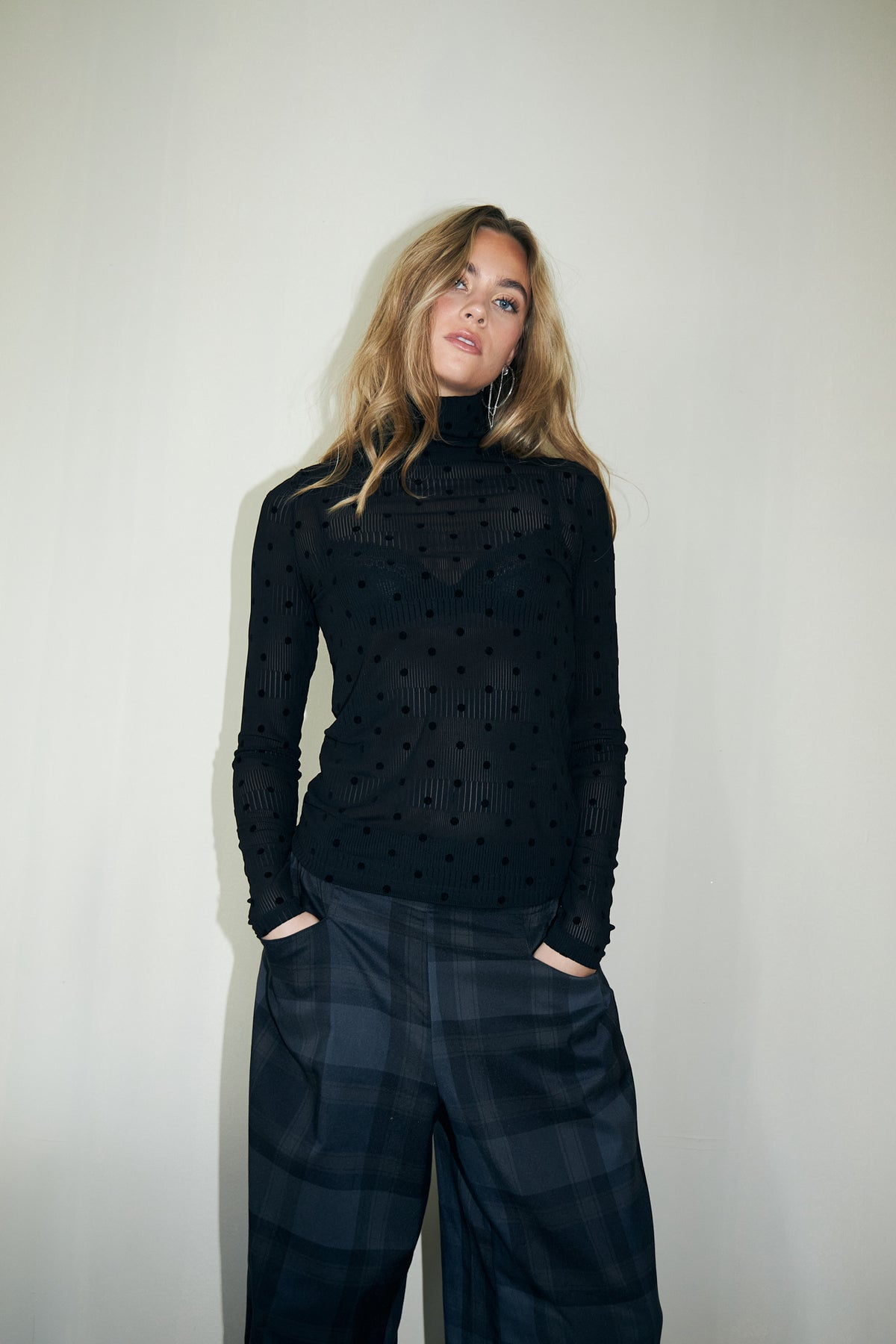 Lollys Laundry OrieLL Turtleneck Blouse Blouse 99 Black