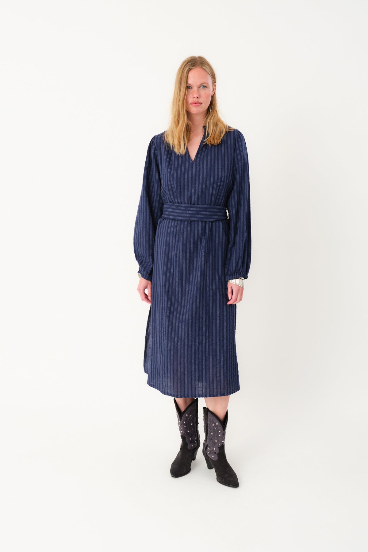Lollys Laundry ParisLL Midi Dress Dress 80 Stripe