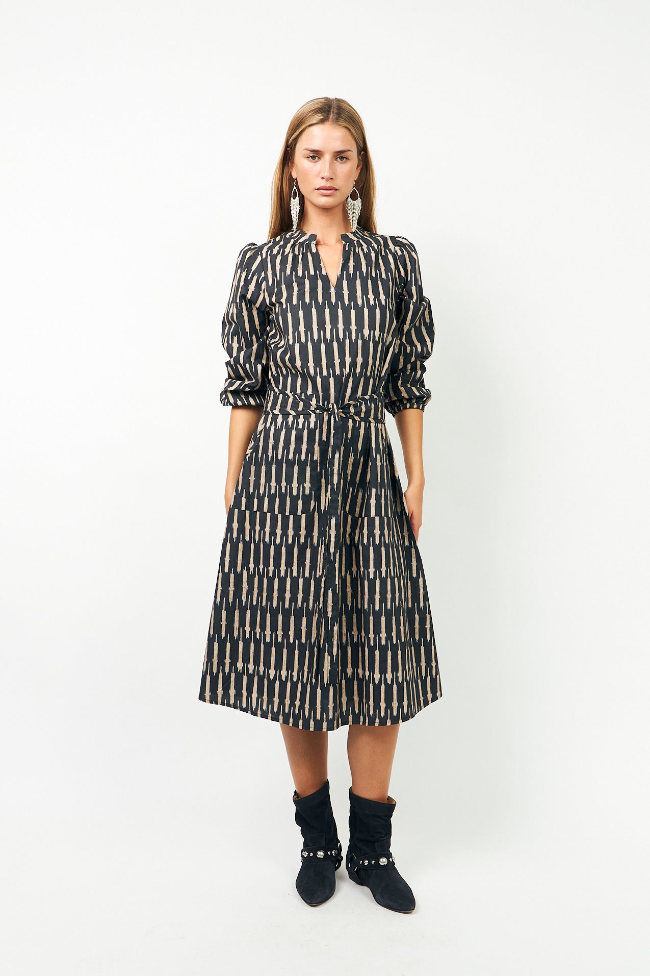 Lollys Laundry ParisLL Midi Dress Dress 99 Black