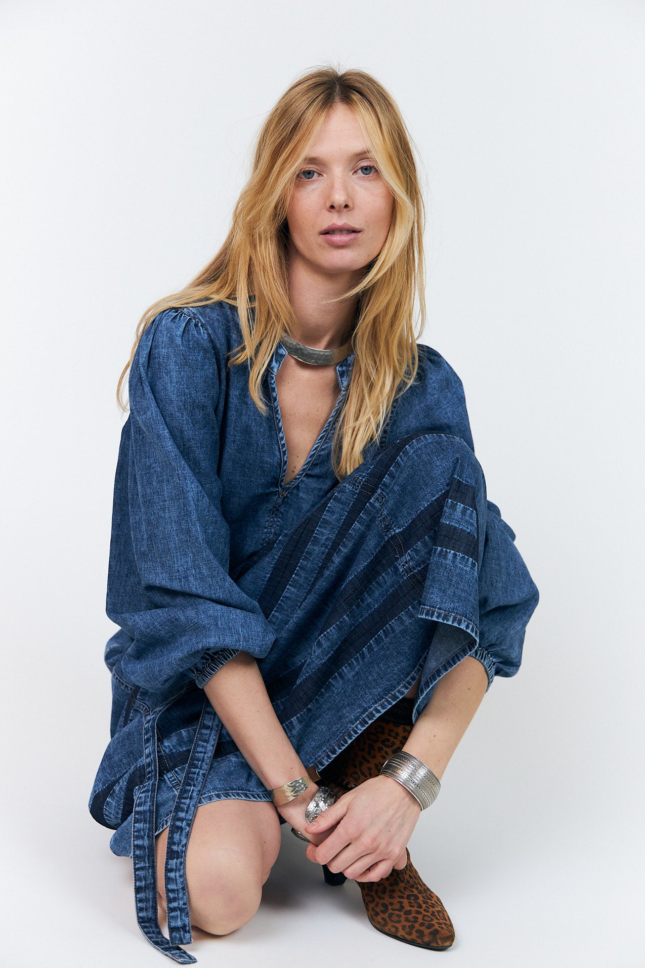 Lollys Laundry ParisLL Midi Dress Dress 20 Blue