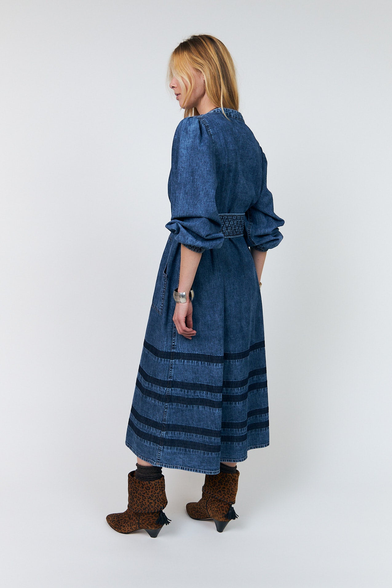 Lollys Laundry ParisLL Midi Dress Dress 20 Blue