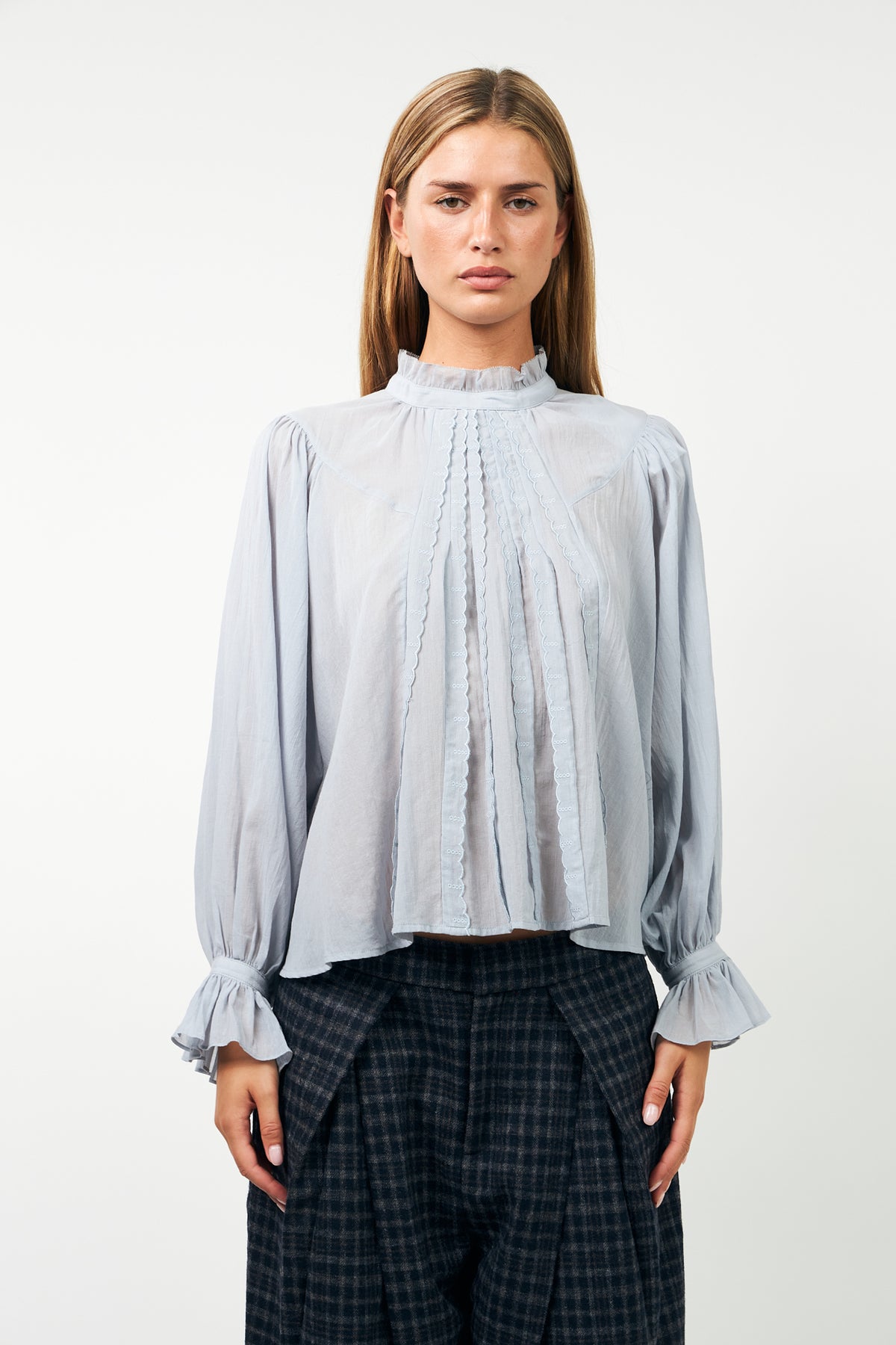 Lollys Laundry PresleyLL Blouse Shirt 29 Dusty Blue