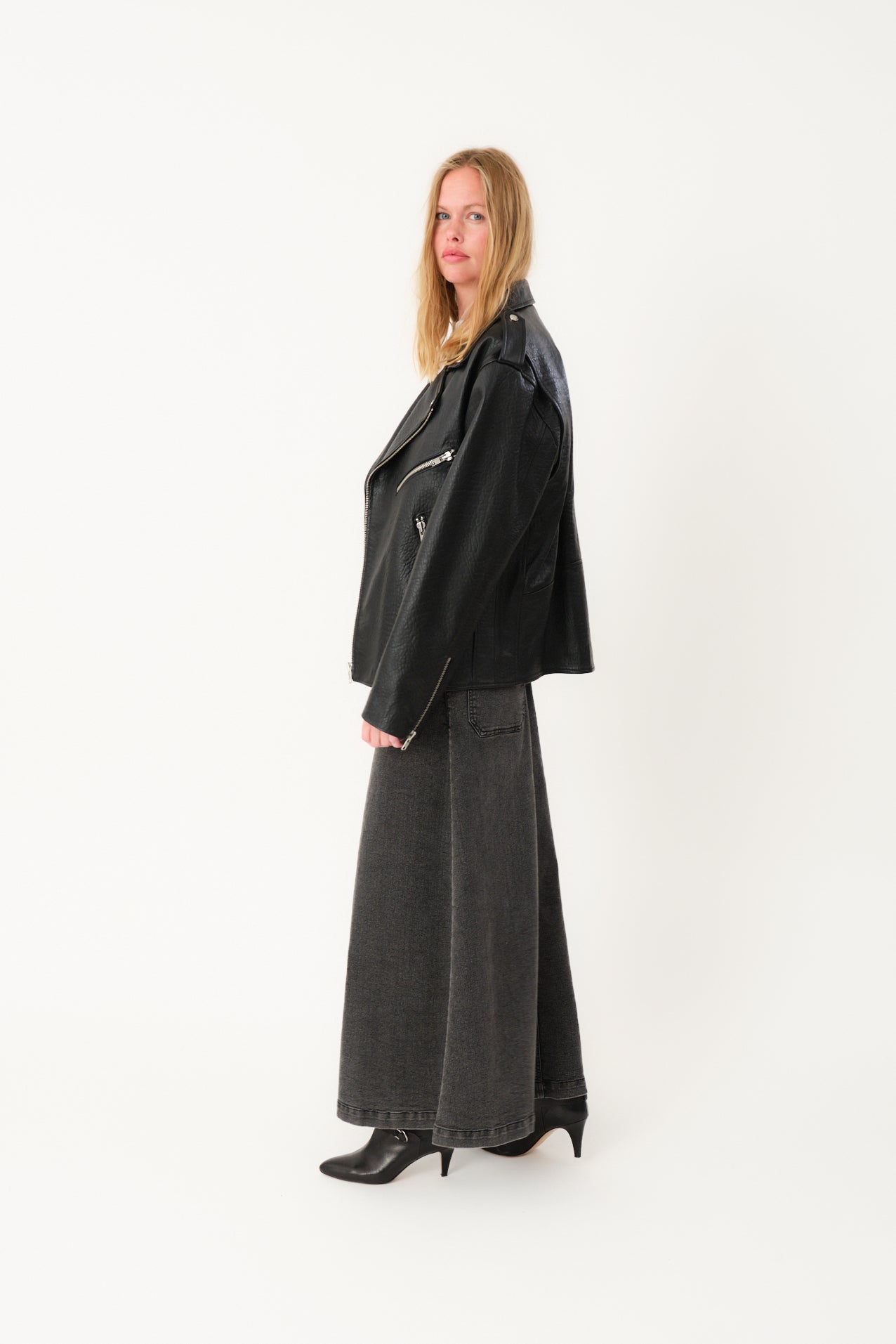RayLL Leather Jacket - Black