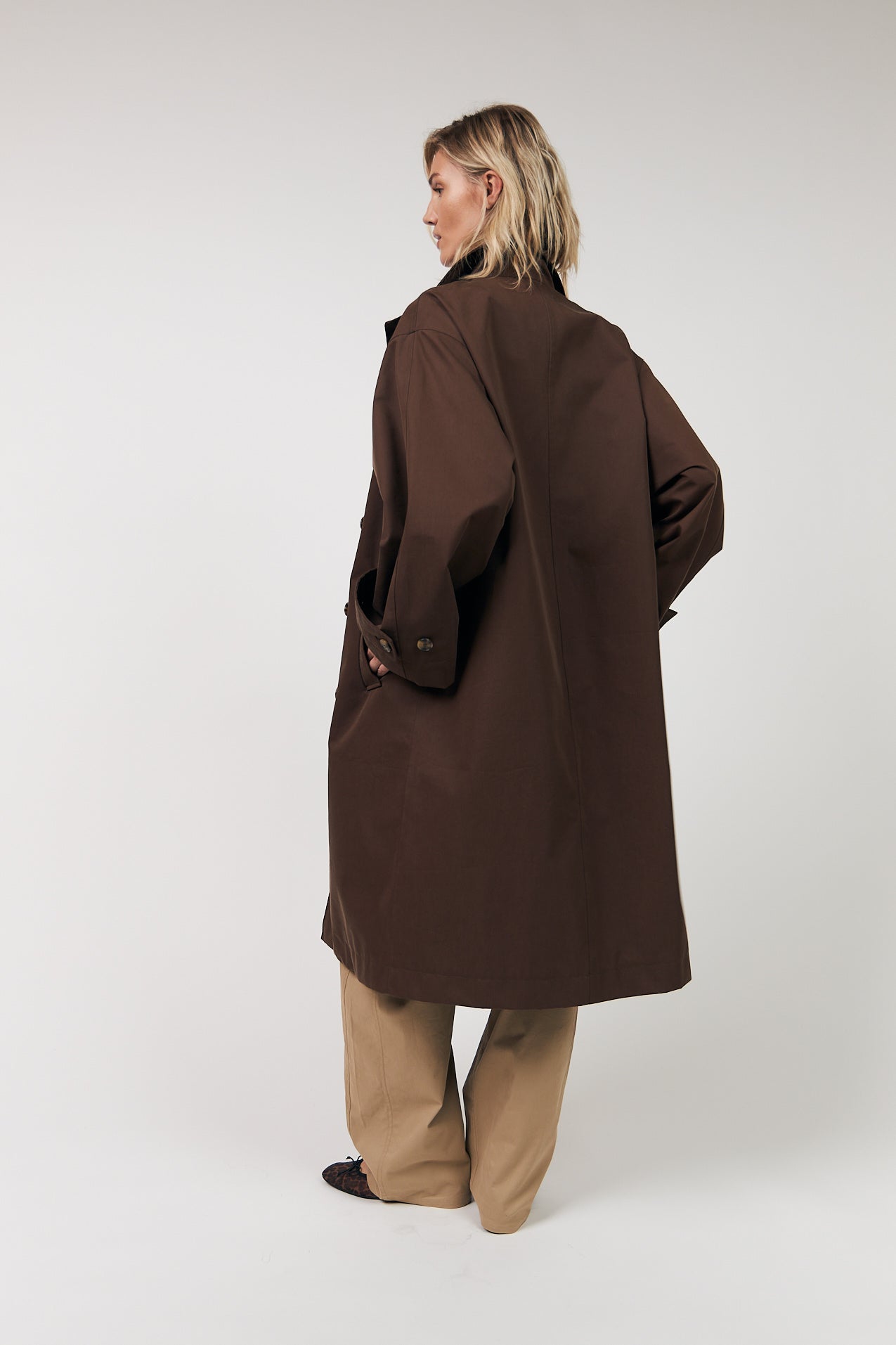 RussiLL long Coat - Dark Mokka