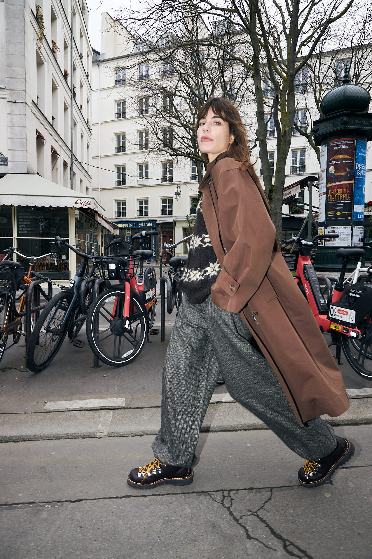 RussiLL long Coat - Dark Mokka