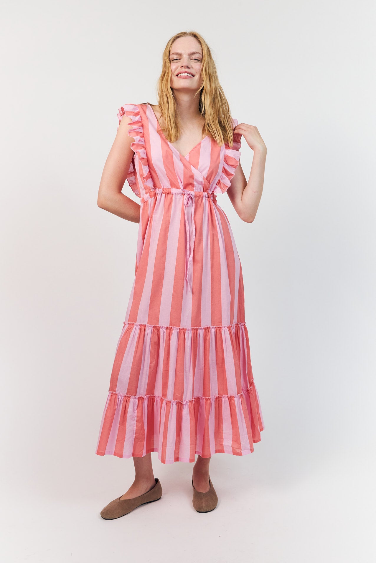 SamoLL Midi Dress - Light Pink
