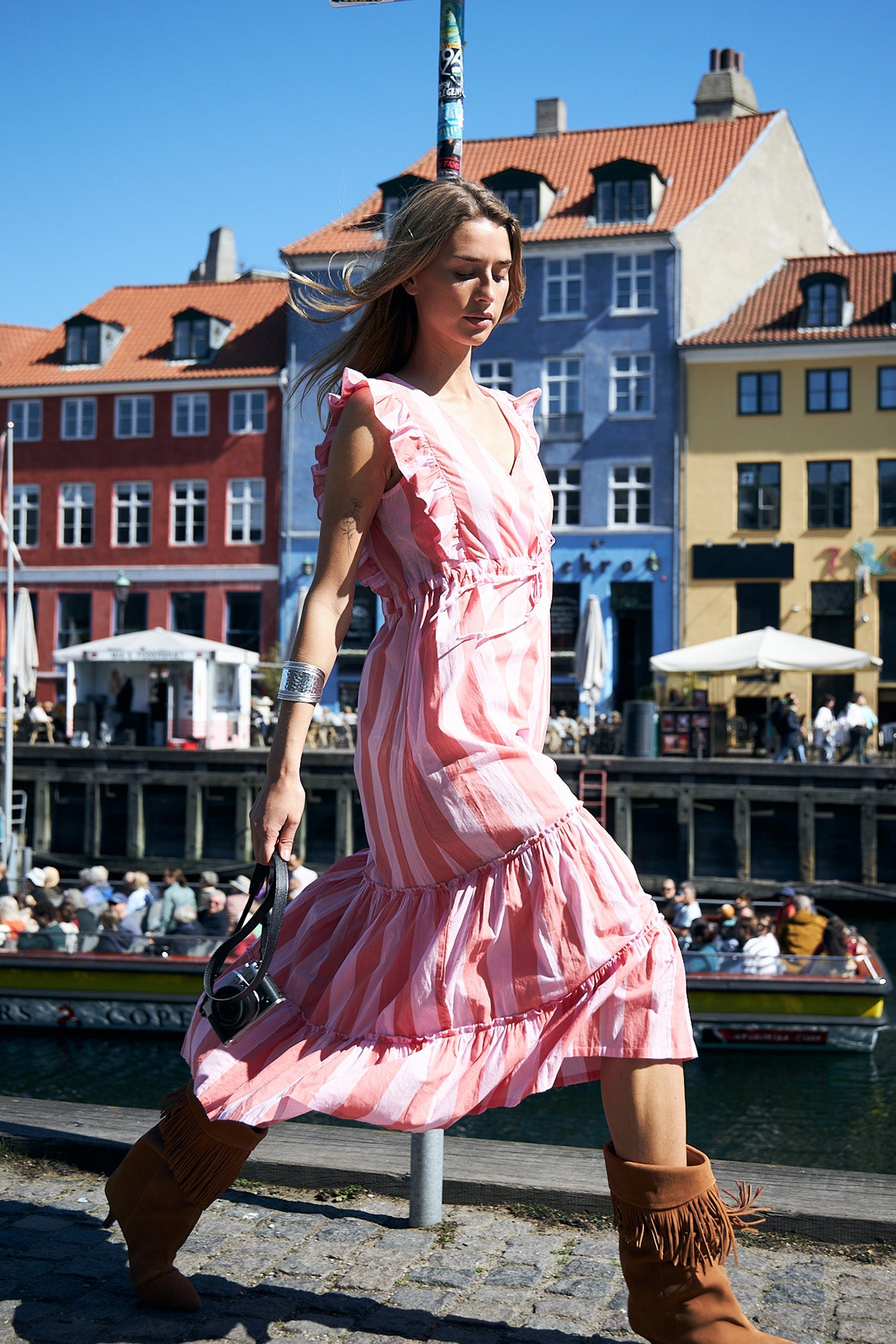SamoLL Midi Dress - Light Pink