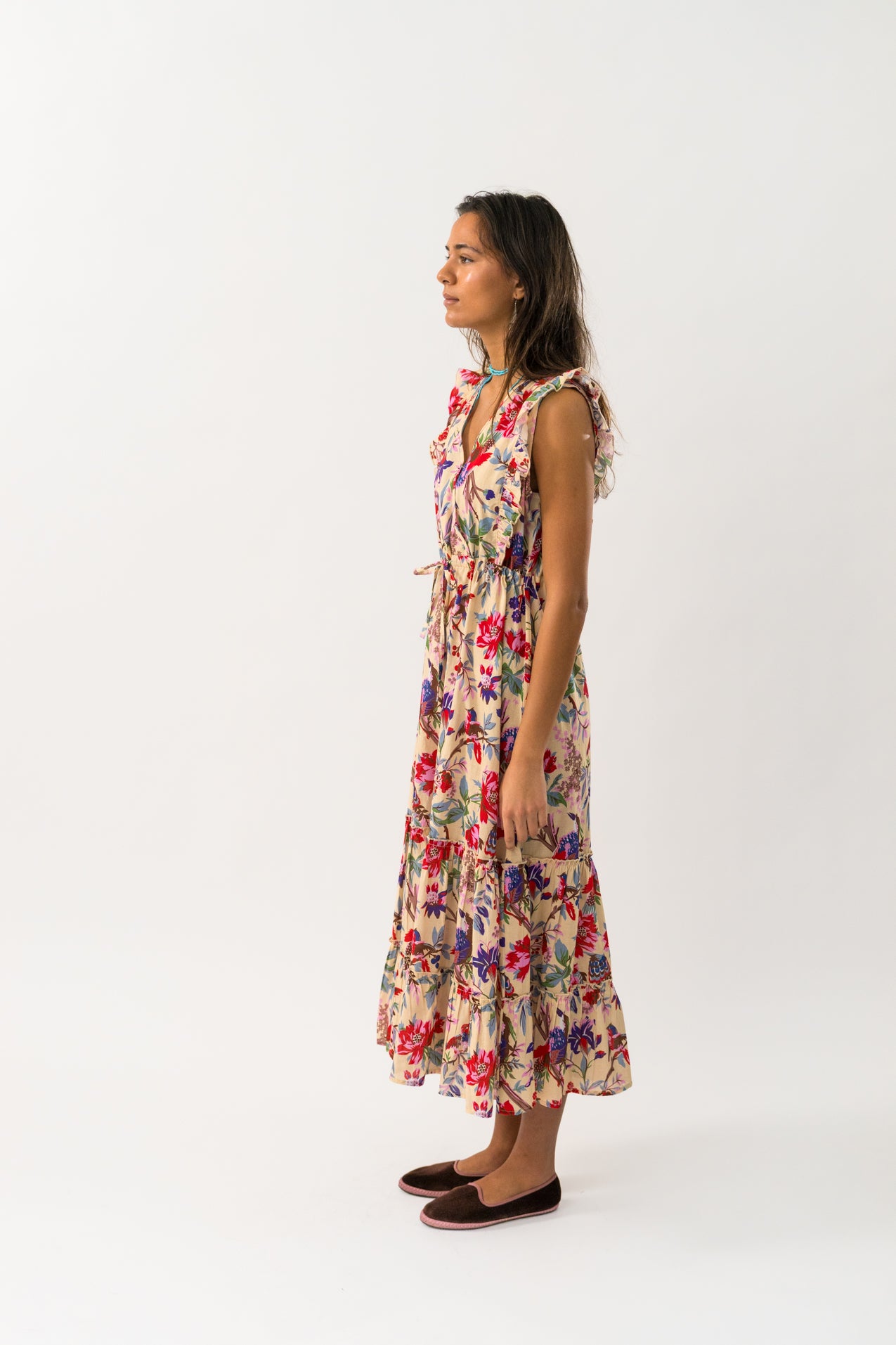 Lollys Laundry SamoLL Midi Dress SL Dress 74 Flower Print