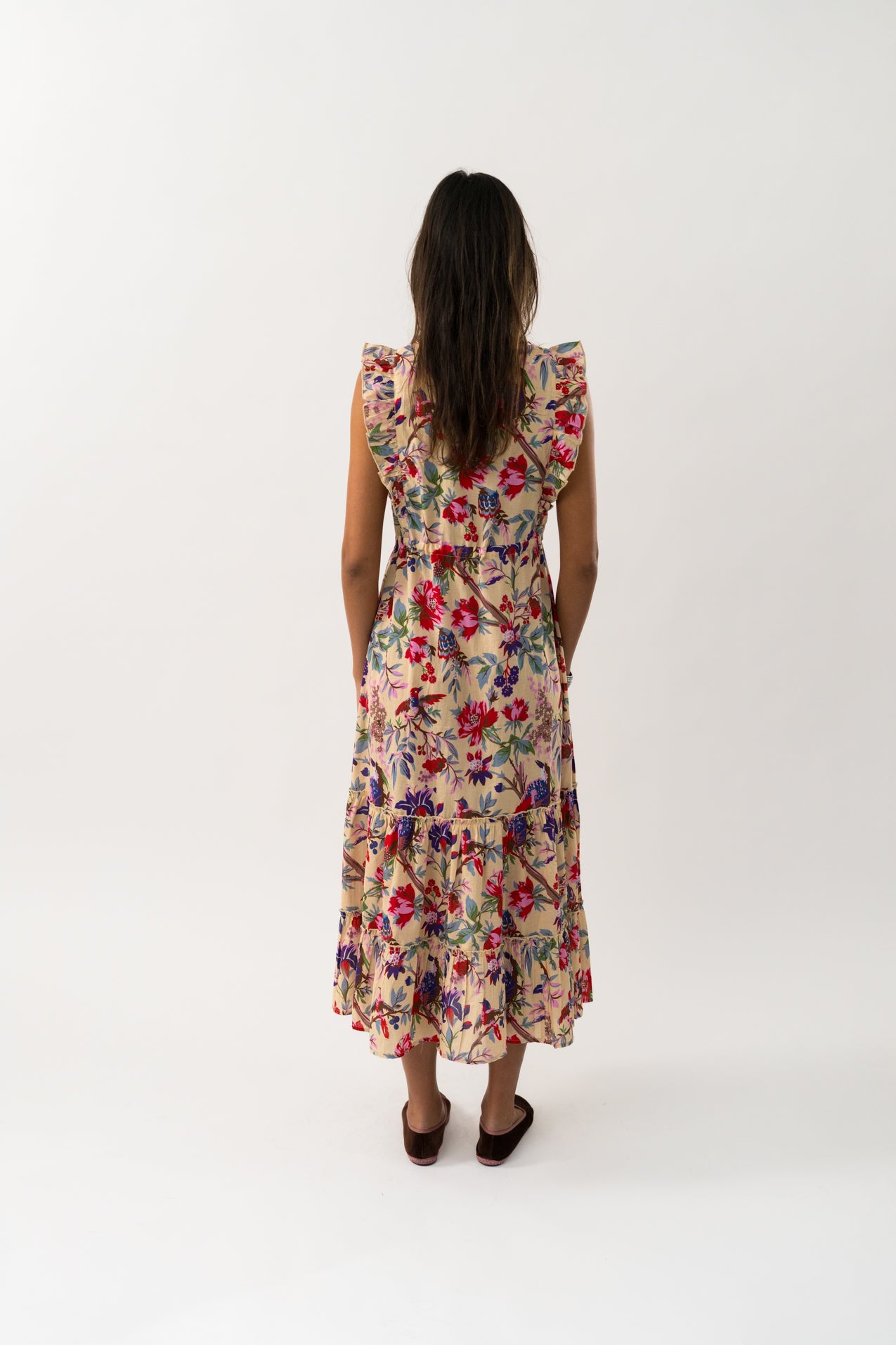 Lollys Laundry SamoLL Midi Dress SL Dress 74 Flower Print