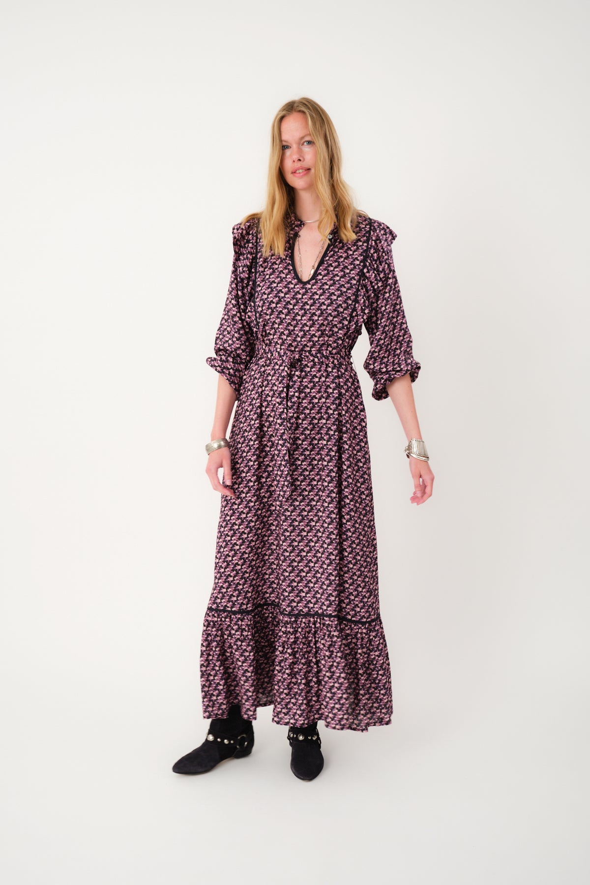 Lollys Laundry SanniLL Maxi Dress Dress 74 Flower Print