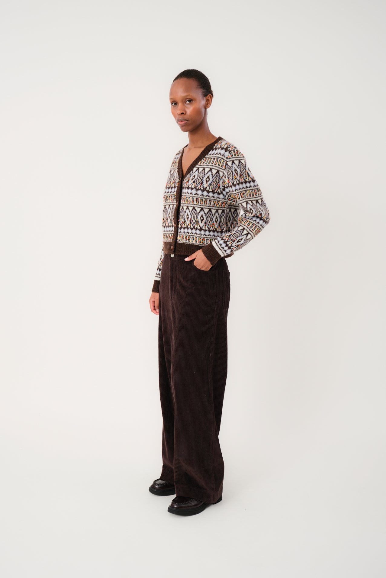 SaxoLL Knit Cardigan - Dark Mokka