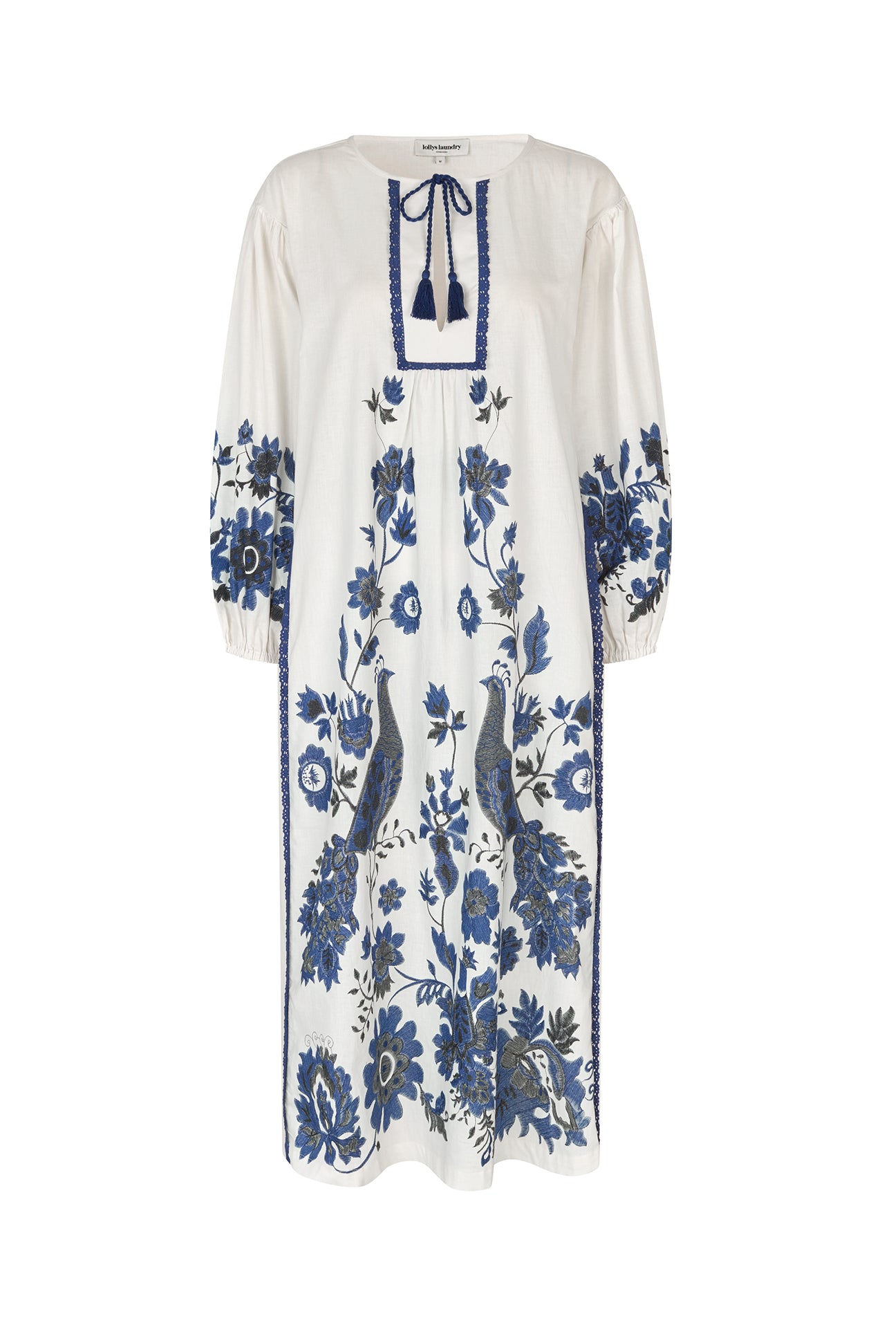Lollys Laundry SiloLL Maxi Dress 3/4 Dress 02 Creme