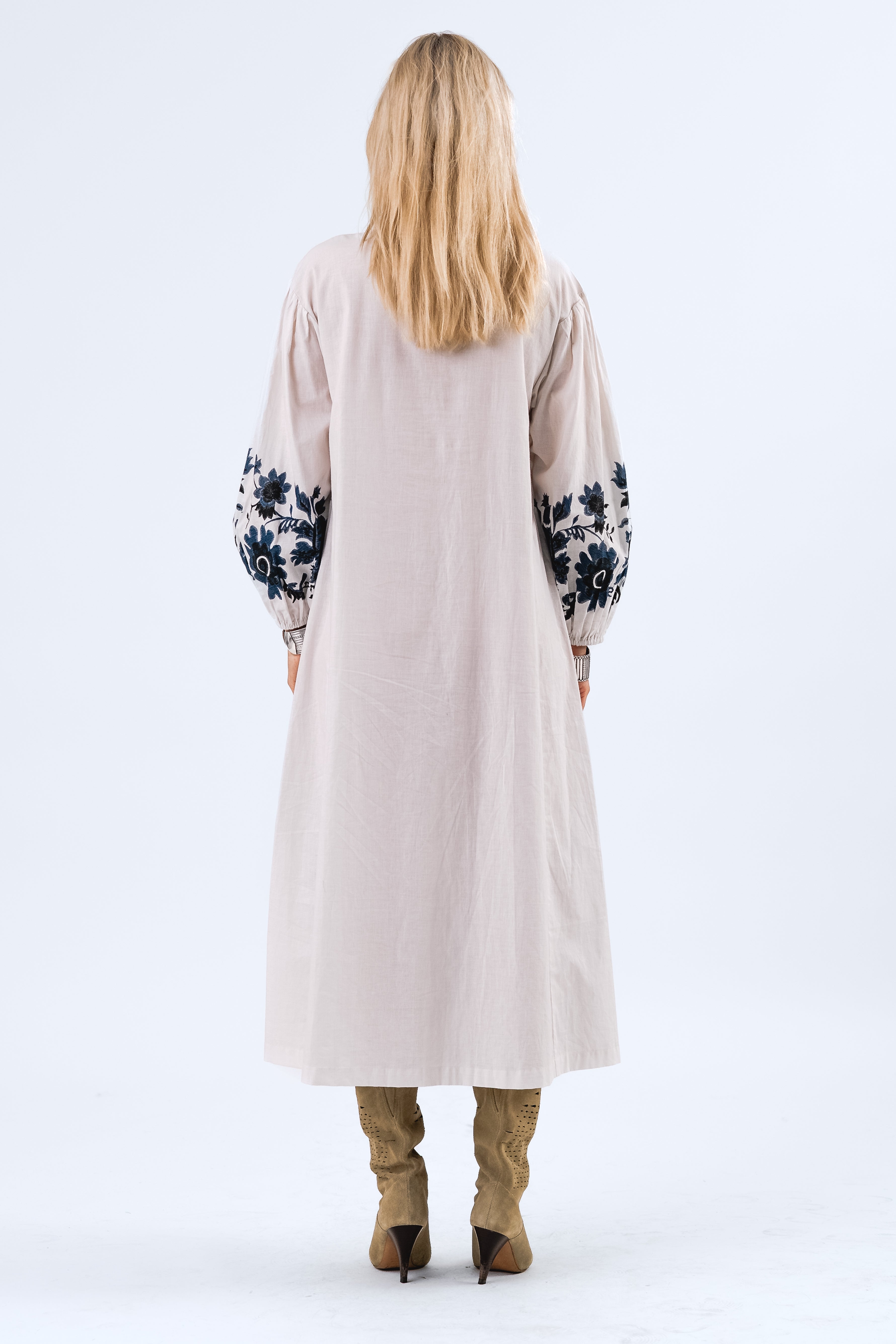 Lollys Laundry SiloLL Maxi Dress 3/4 Dress 02 Creme