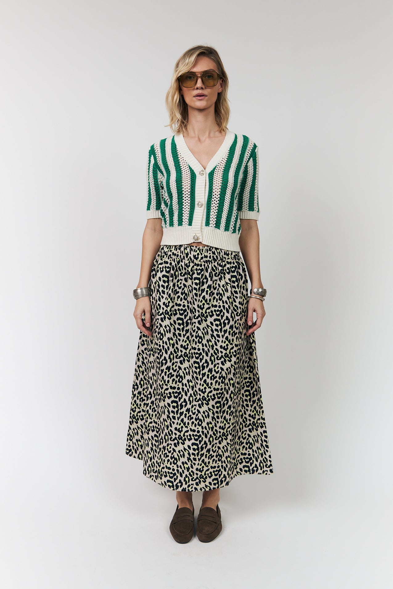 SivaLL Knit Cardigan - Green