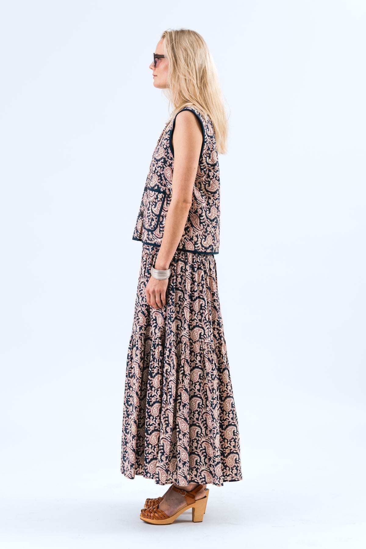 Lollys Laundry SunsetLL Maxi Skirt Skirt 64 Graphic Print