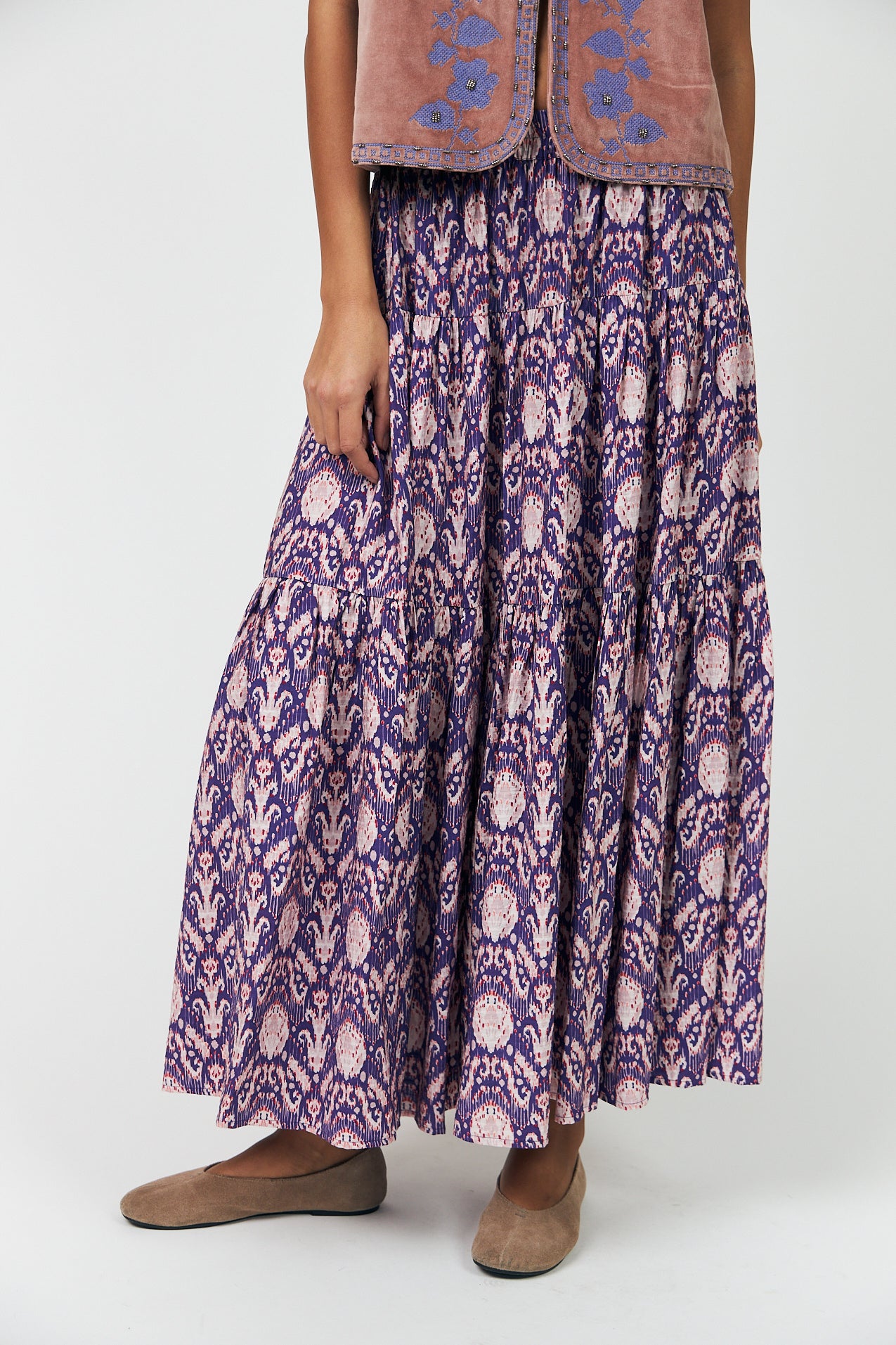 Lollys Laundry SunsetLL Maxi Skirt Skirt 64 Graphic Print