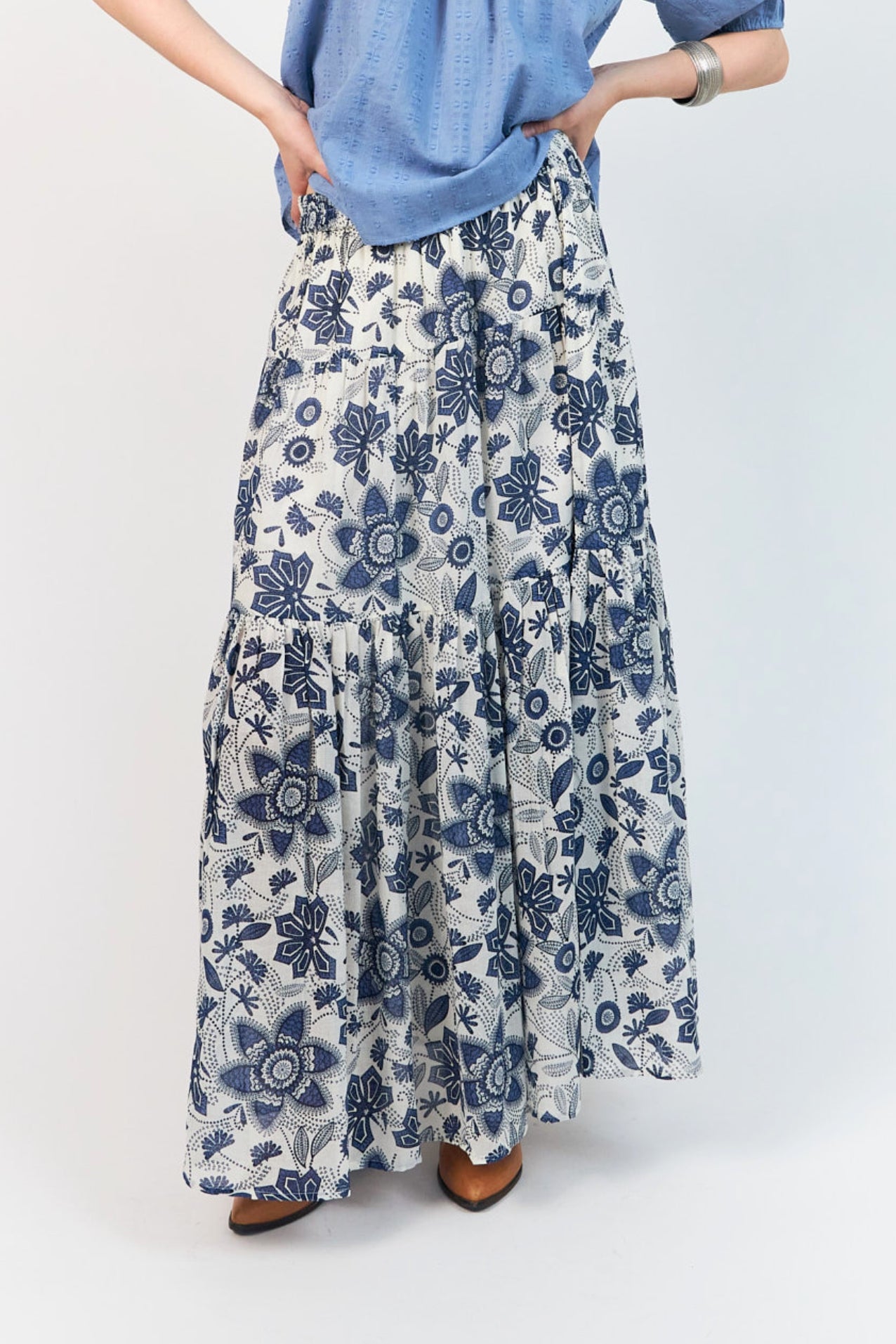 SunsetLL Maxi Skirt - Blue