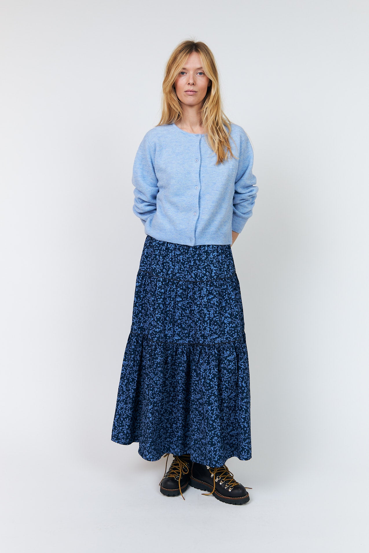 Lollys Laundry SunsetLL Maxi Skirt Skirt 23 Dark Blue