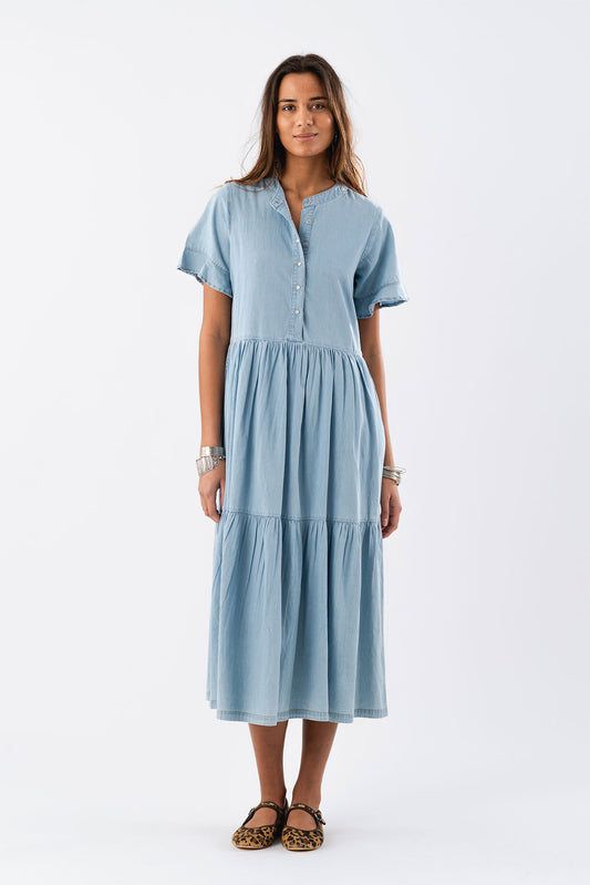 Lollys Laundry SuzieLL Maxi Dress SS Dress 20 Blue