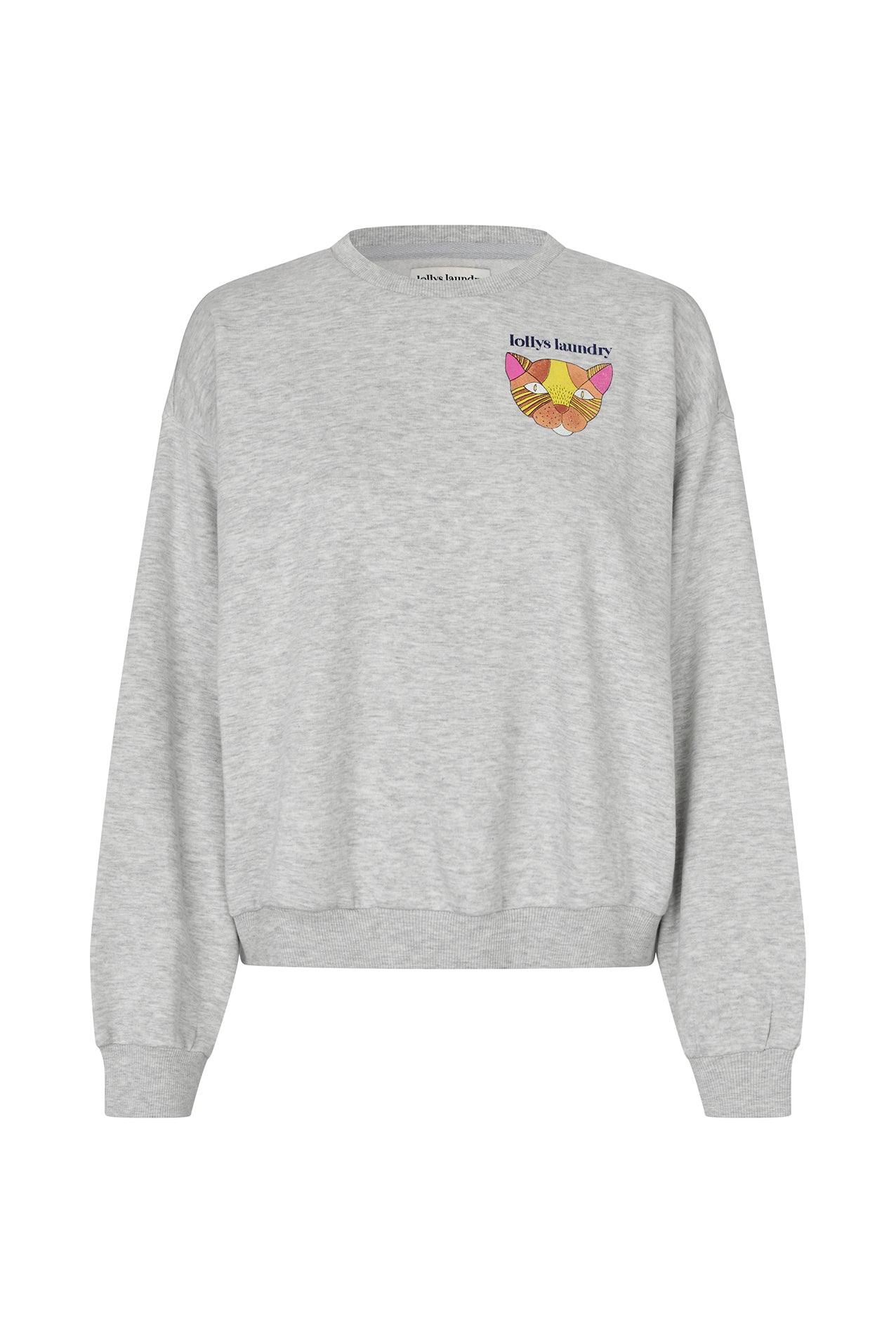 Lollys Laundry SydneyLL Cat Sweatshirt Sweatshirt 13 Light Grey Melange