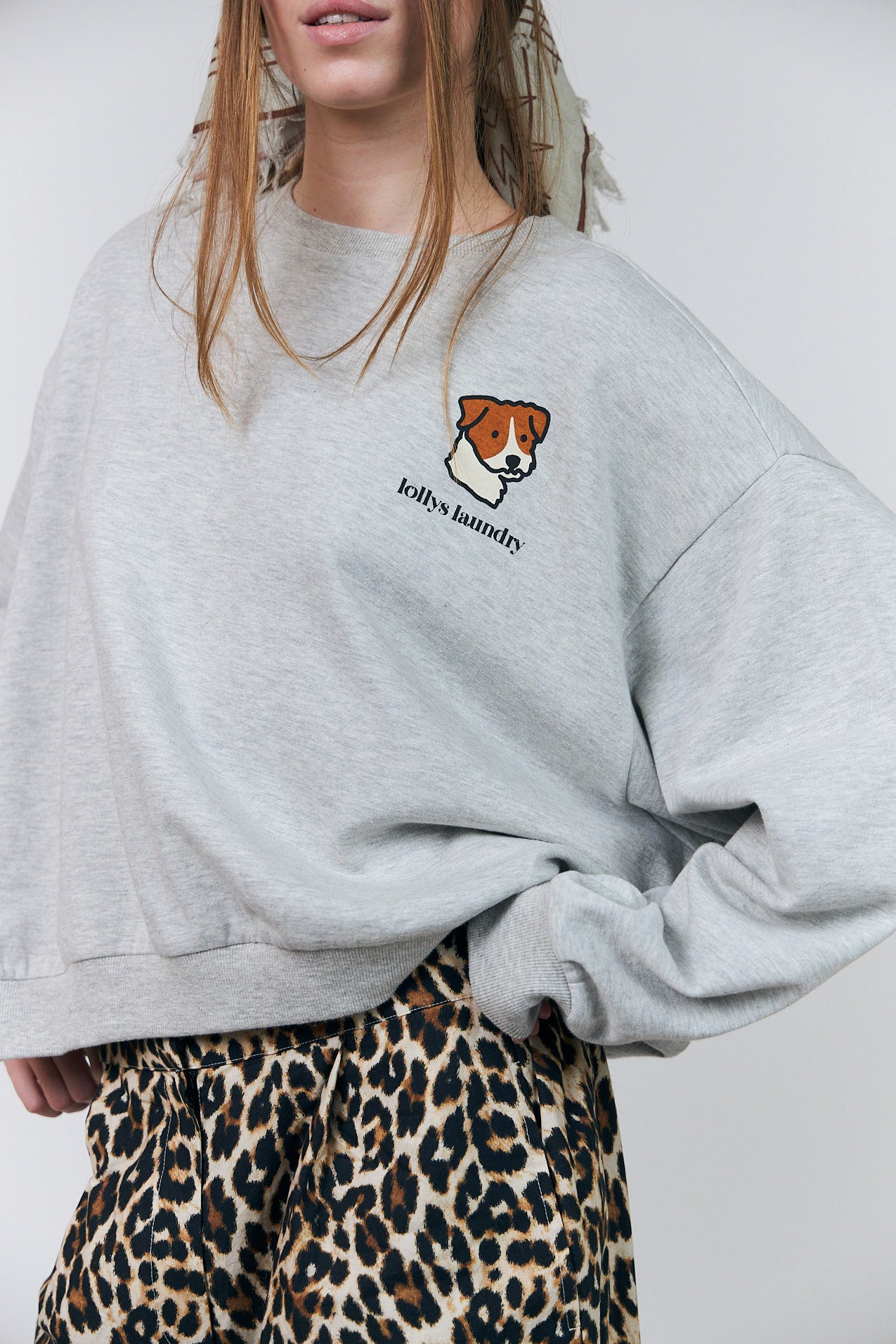 Lollys Laundry SydneyLL Dog Sweatshirt Sweatshirt 13 Light Grey Melange