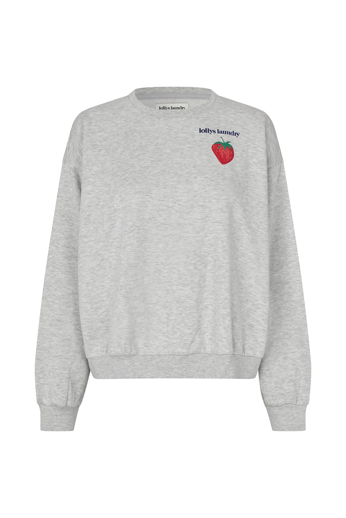 Lollys Laundry SydneyLL Strawberry Sweatshirt Sweatshirt 13 Light Grey Melange