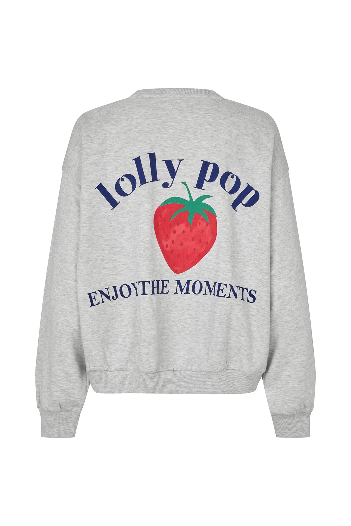 Lollys Laundry SydneyLL Strawberry Sweatshirt Sweatshirt 13 Light Grey Melange