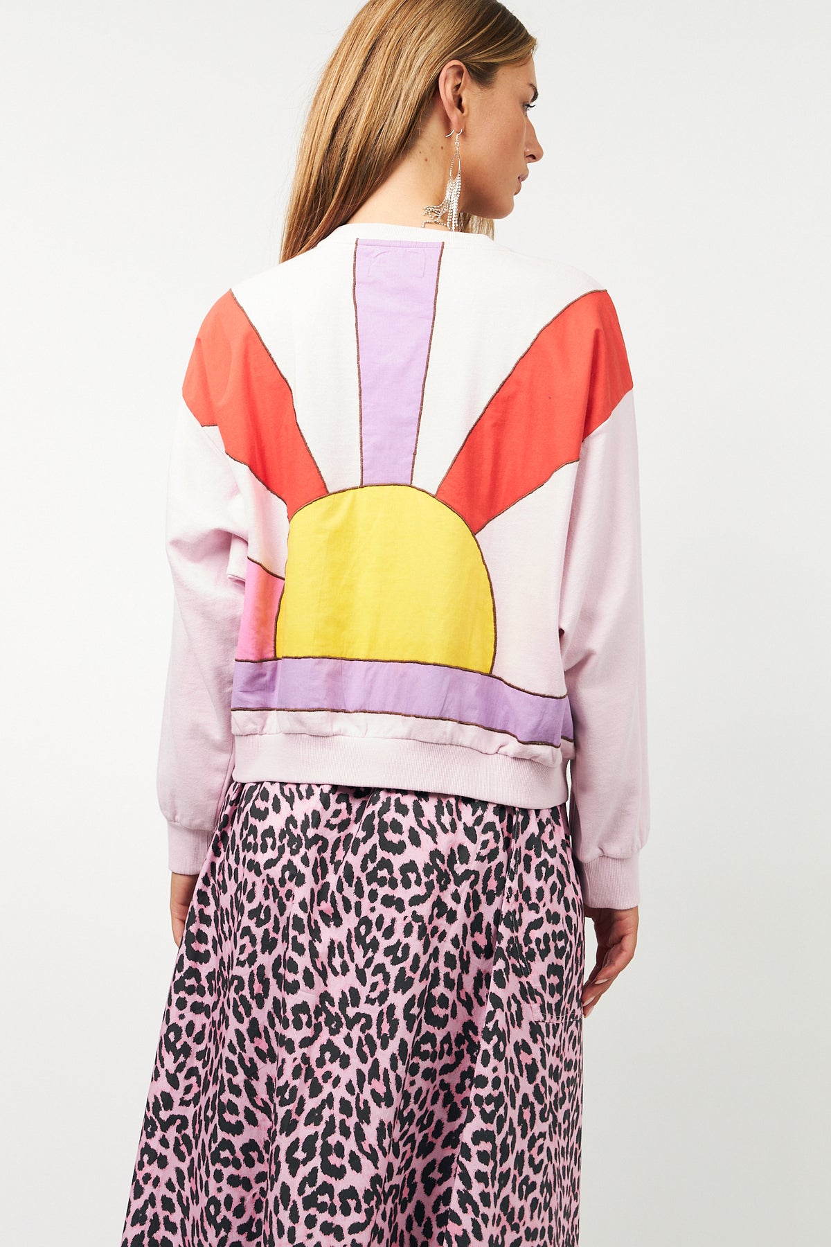 Lollys Laundry SydneyLL Sunset Sweatshirt Sweatshirt 84 Light Pink