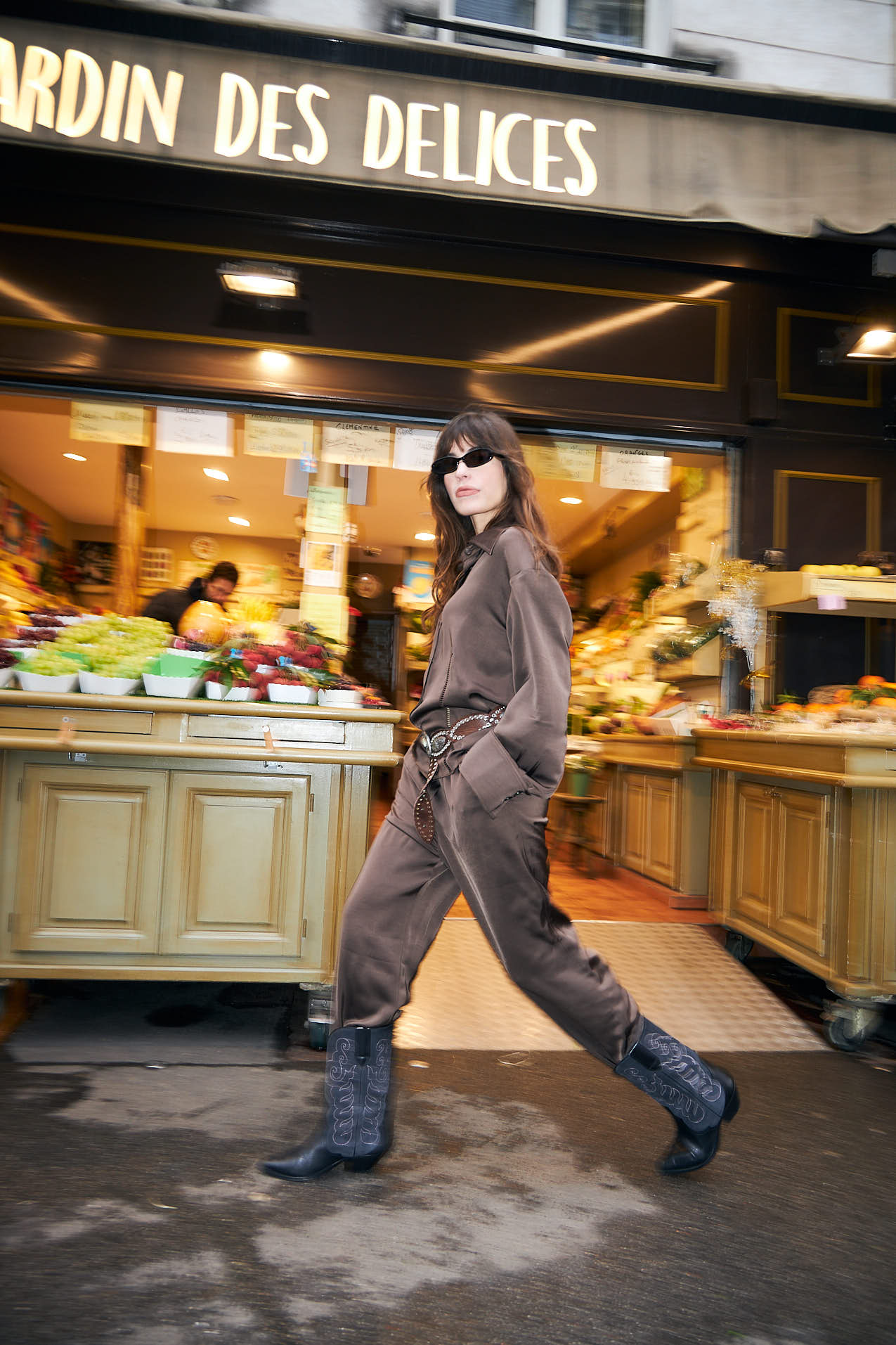 Lollys Laundry TalmaLL Pants Pants 87 Dark Mokka