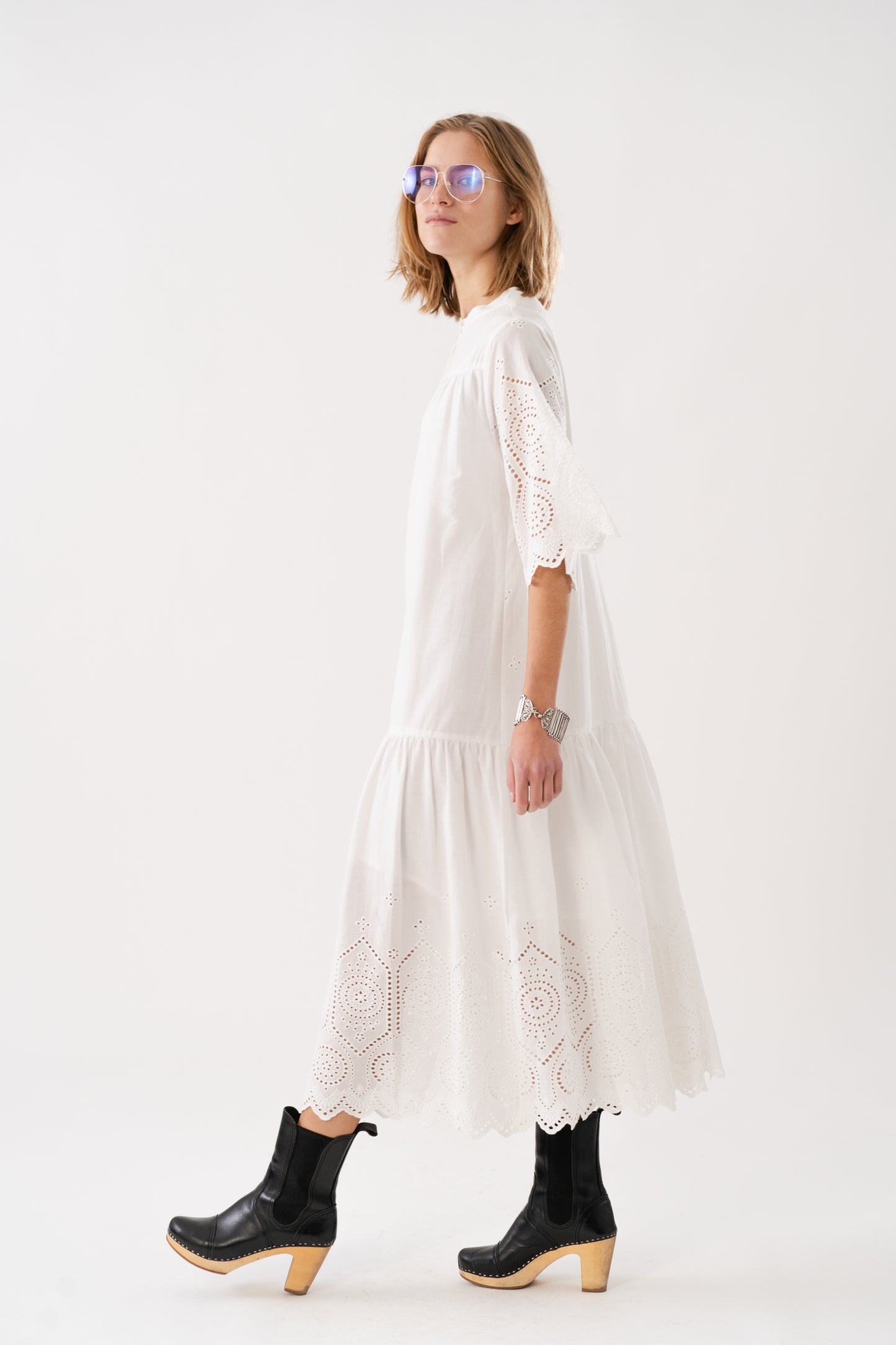 Lollys Laundry TimorLL Midi Dress SS Dress 01 White